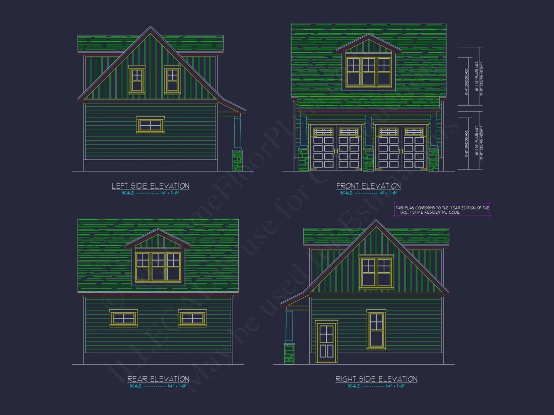 Compact Craftsman Garage Home Plan with Bonus Living Area