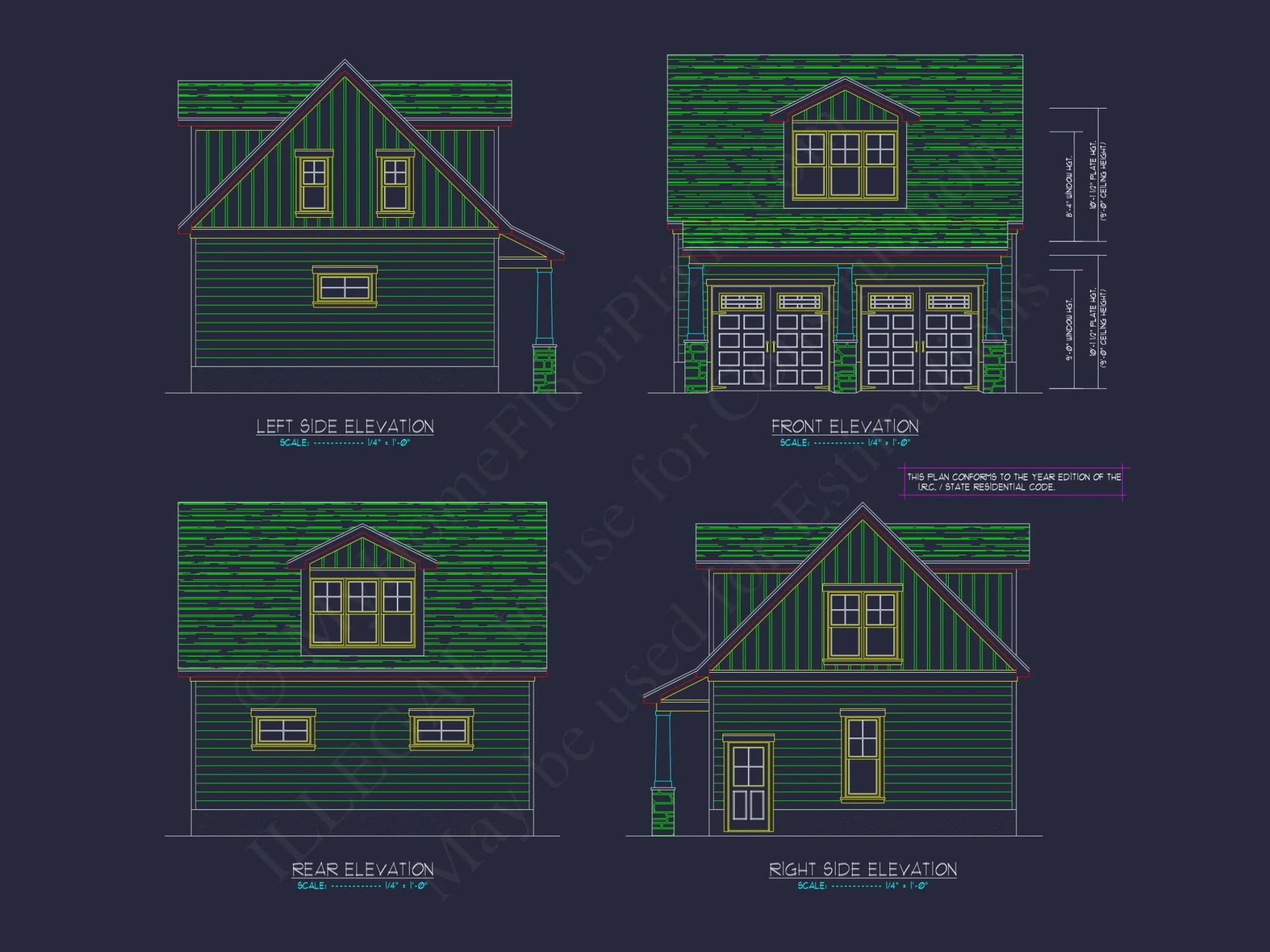 Compact Craftsman Garage Home Plan with Bonus Living Area