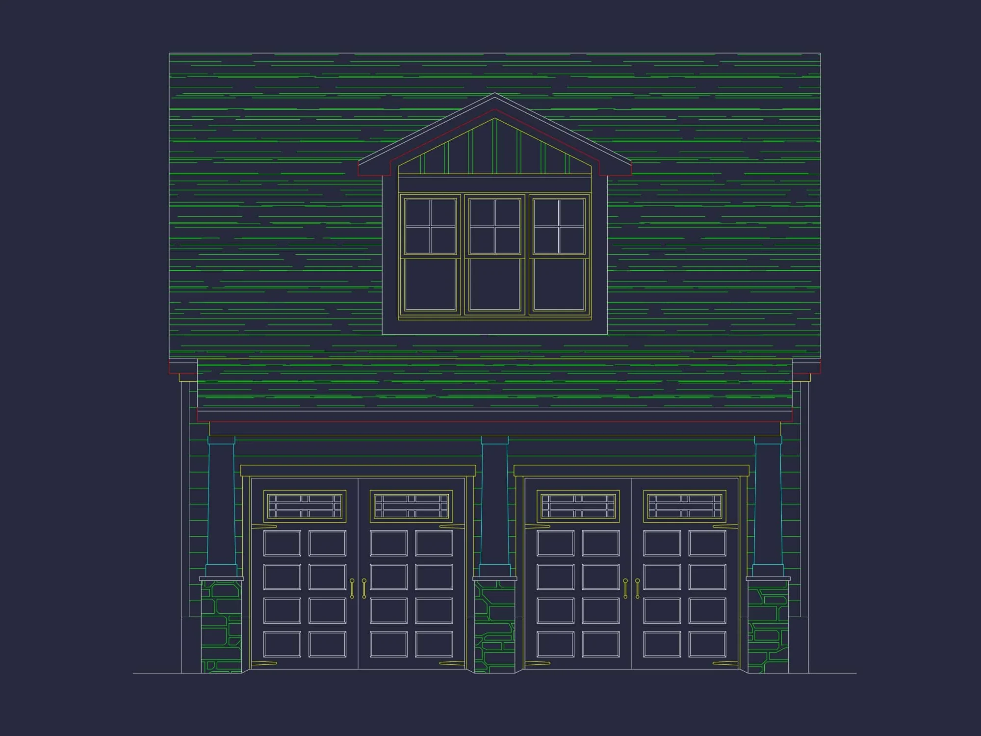 Compact Craftsman Garage Home Plan with Bonus Living Area