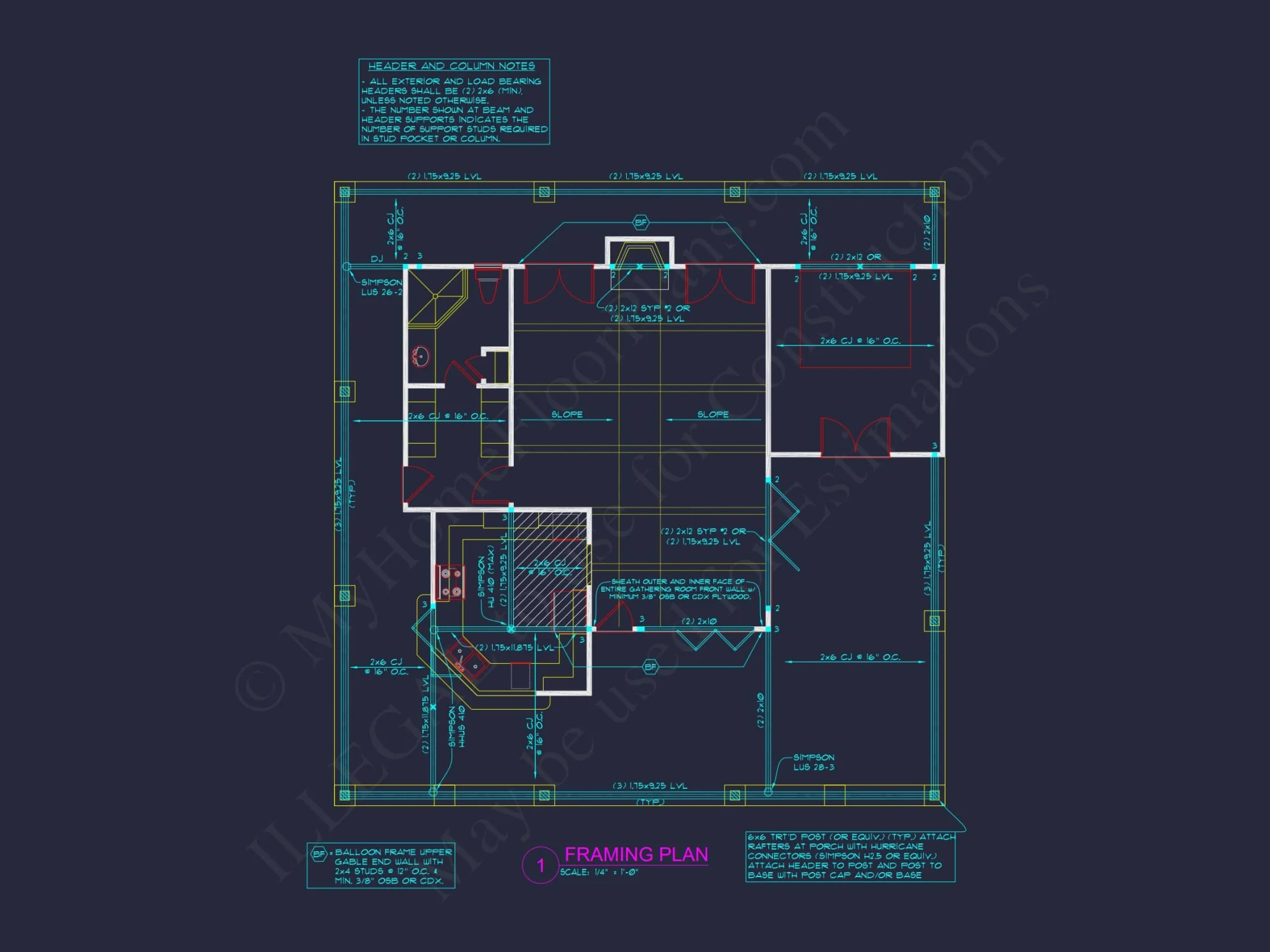 Craftsman Pool House Plan with Vaulted Ceilings and Open Layout