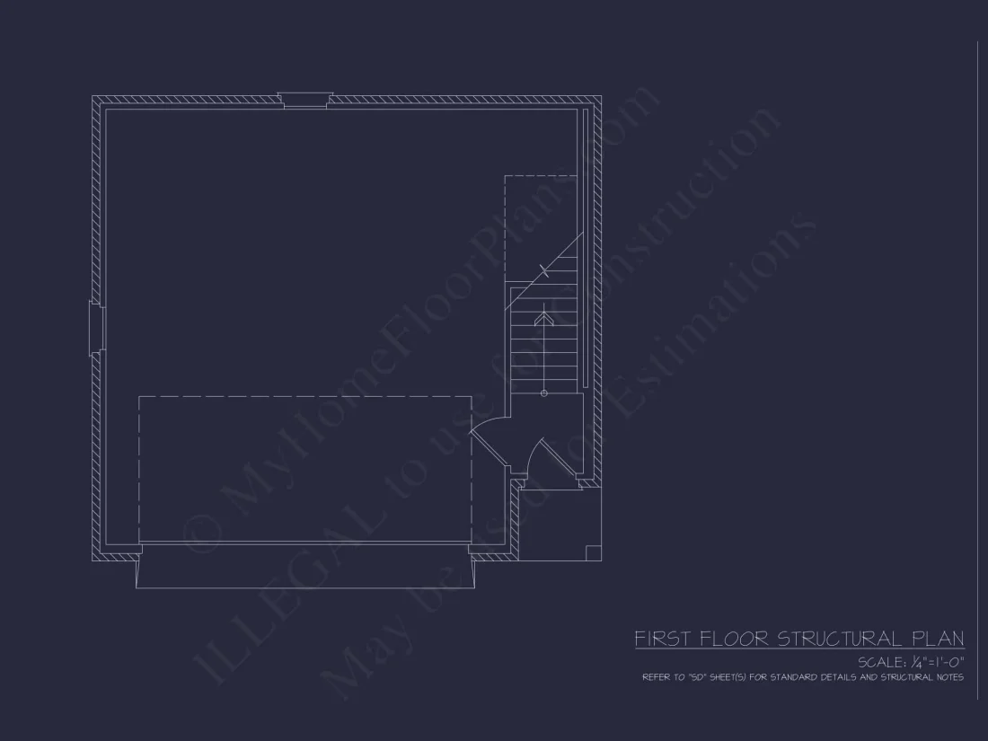 Compact House Plan with 2-Car Garage, Open Layout & CAD Blueprints