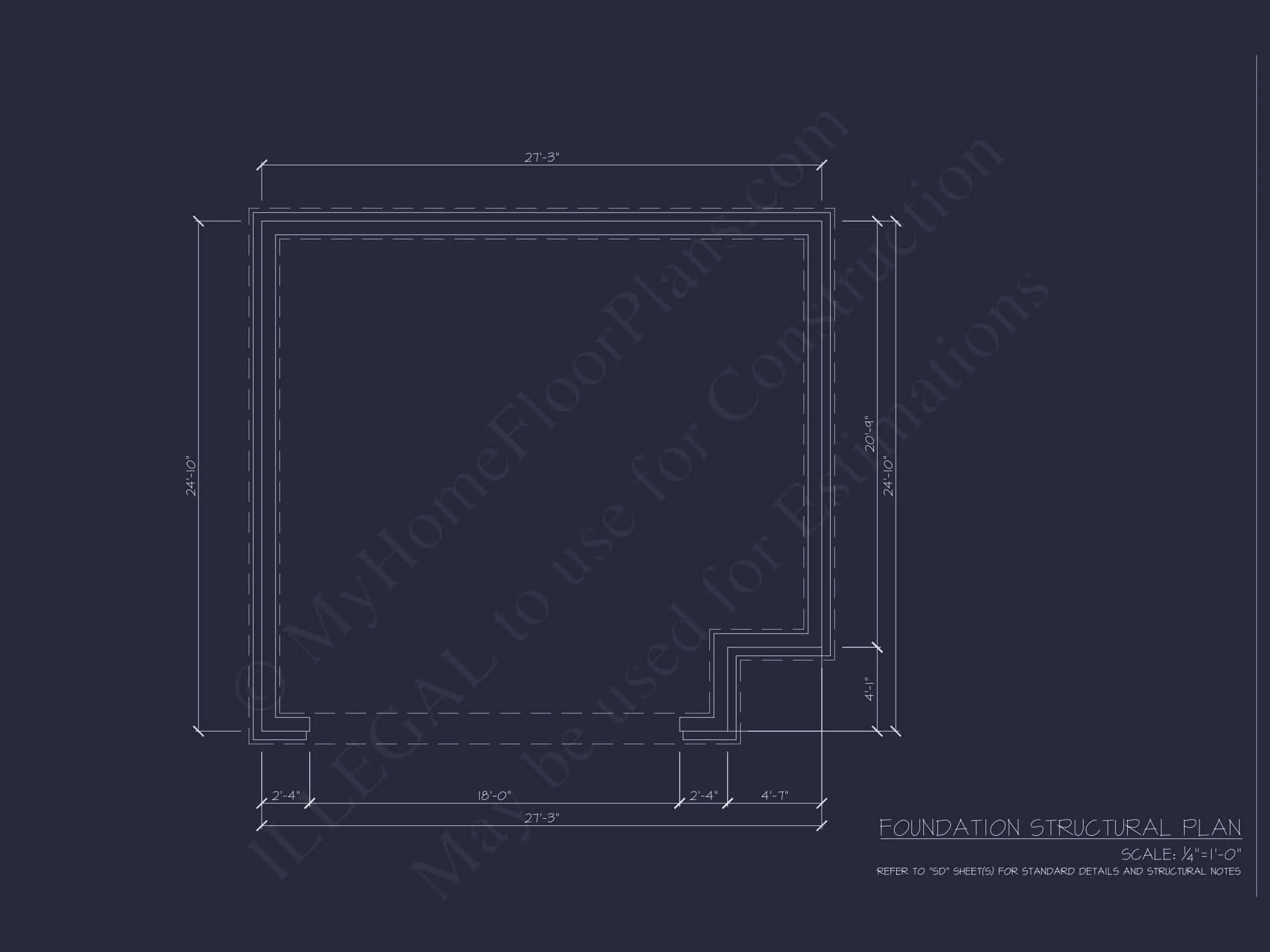 20-1560 HOUSE PLAN - Compact House Plan with Garage, Floor Plan, CAD Design 7 Compact House Plan with 2-Car Garage, Open Layout & CAD Blueprints