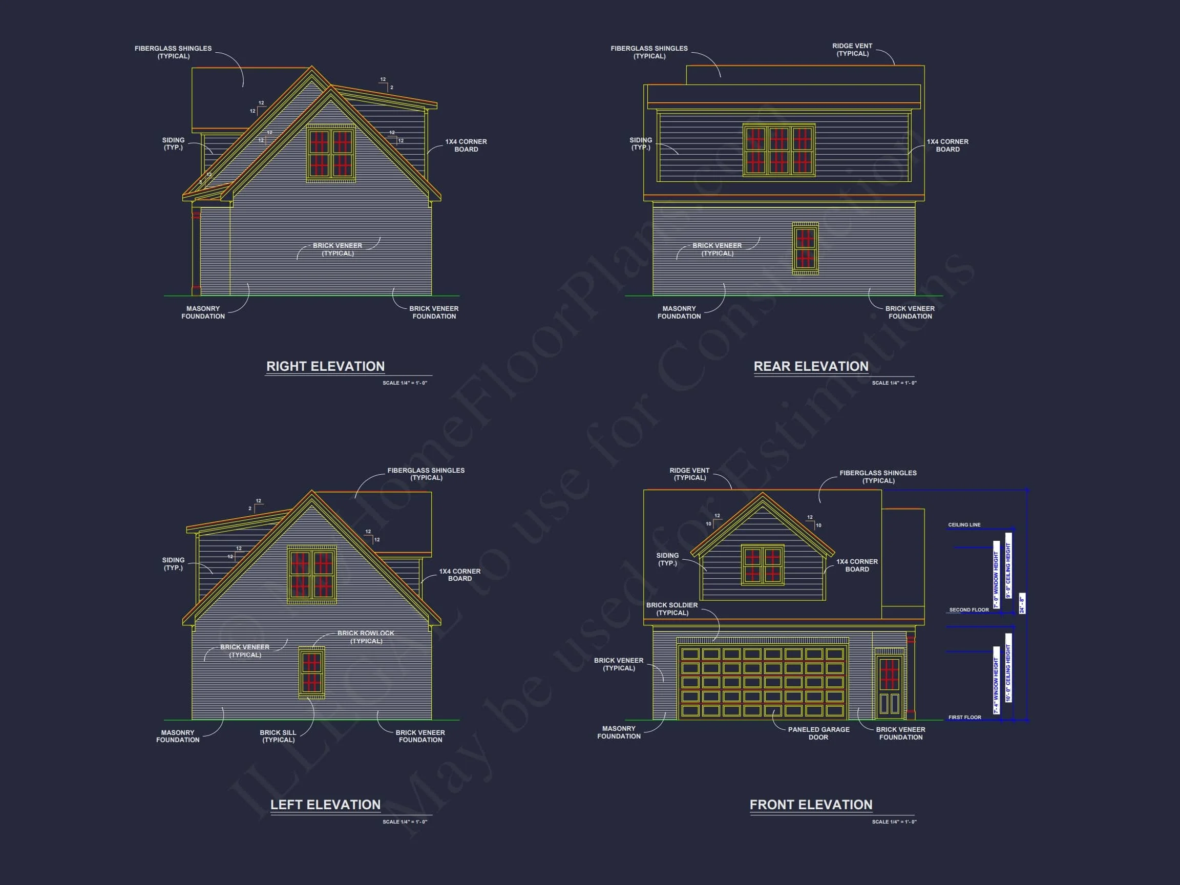 20-1560 HOUSE PLAN - Compact House Plan with Garage, Floor Plan, CAD Design 2 Compact House Plan with 2-Car Garage, Open Layout & CAD Blueprints
