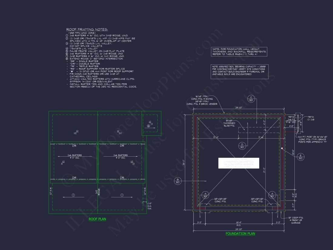 Compact Home Design with Garage & Loft Living Space Blueprint
