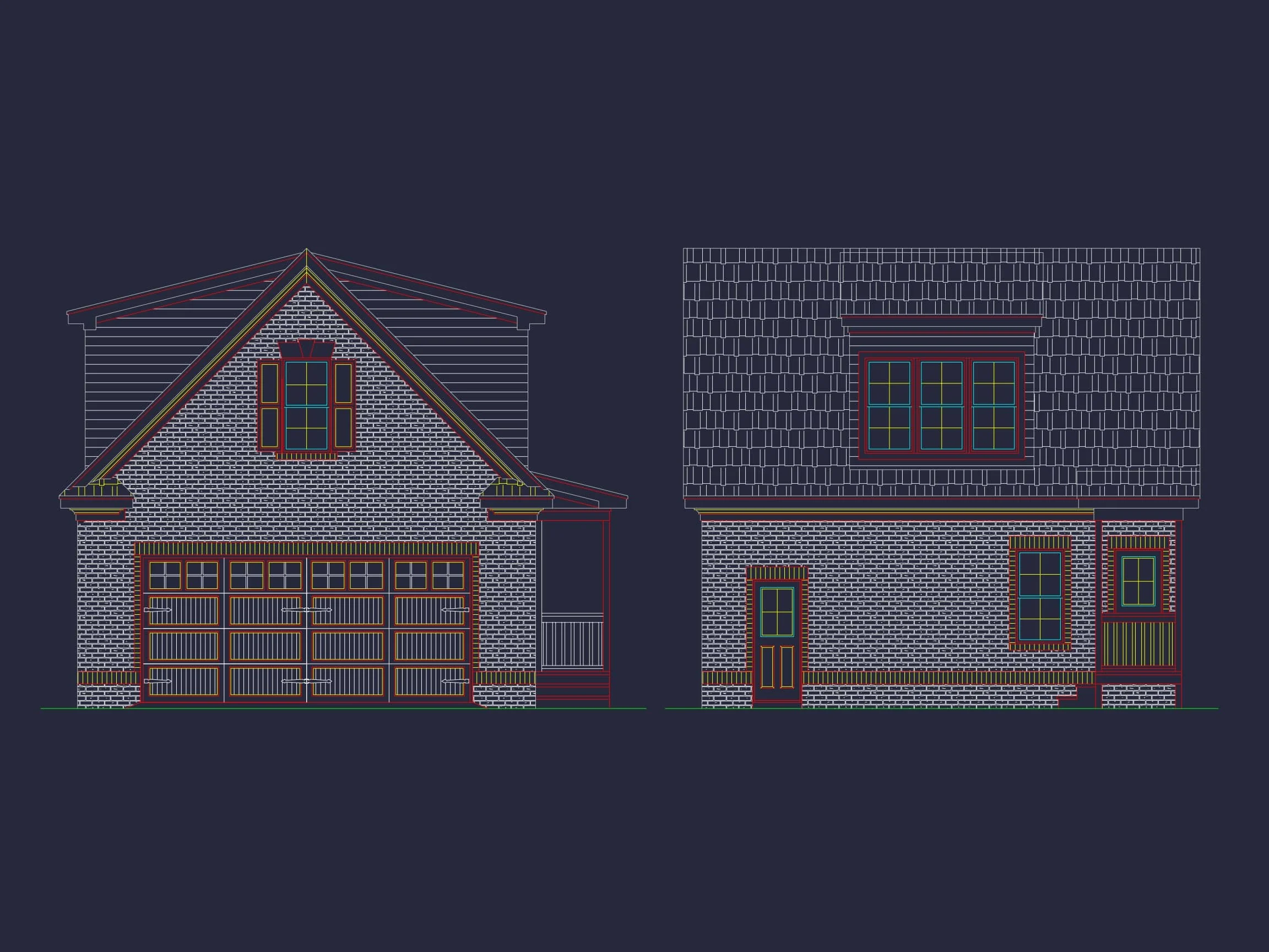 14-1009 HOUSE PLAN - Compact House Design with Garage & Loft Living Space Blueprint 2 Compact Home Design with Garage & Loft Living Space Blueprint