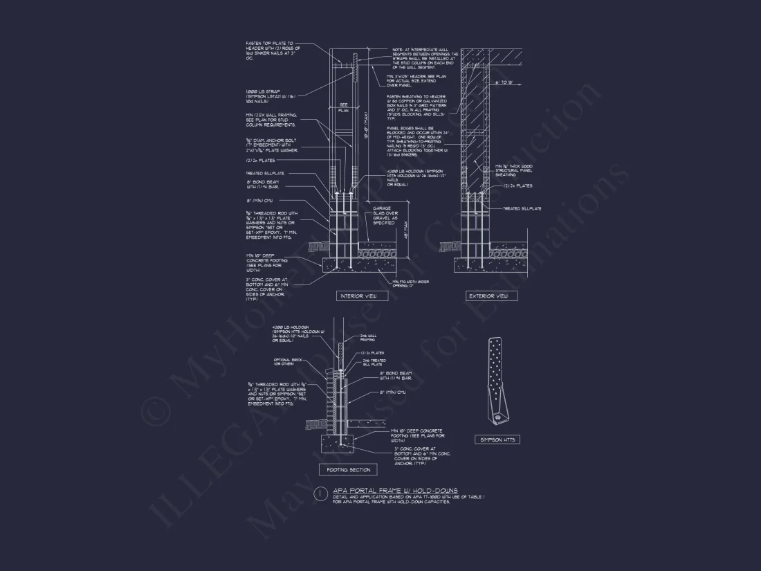3-Car Garage CAD Home Plans with Living Space & Unique Design