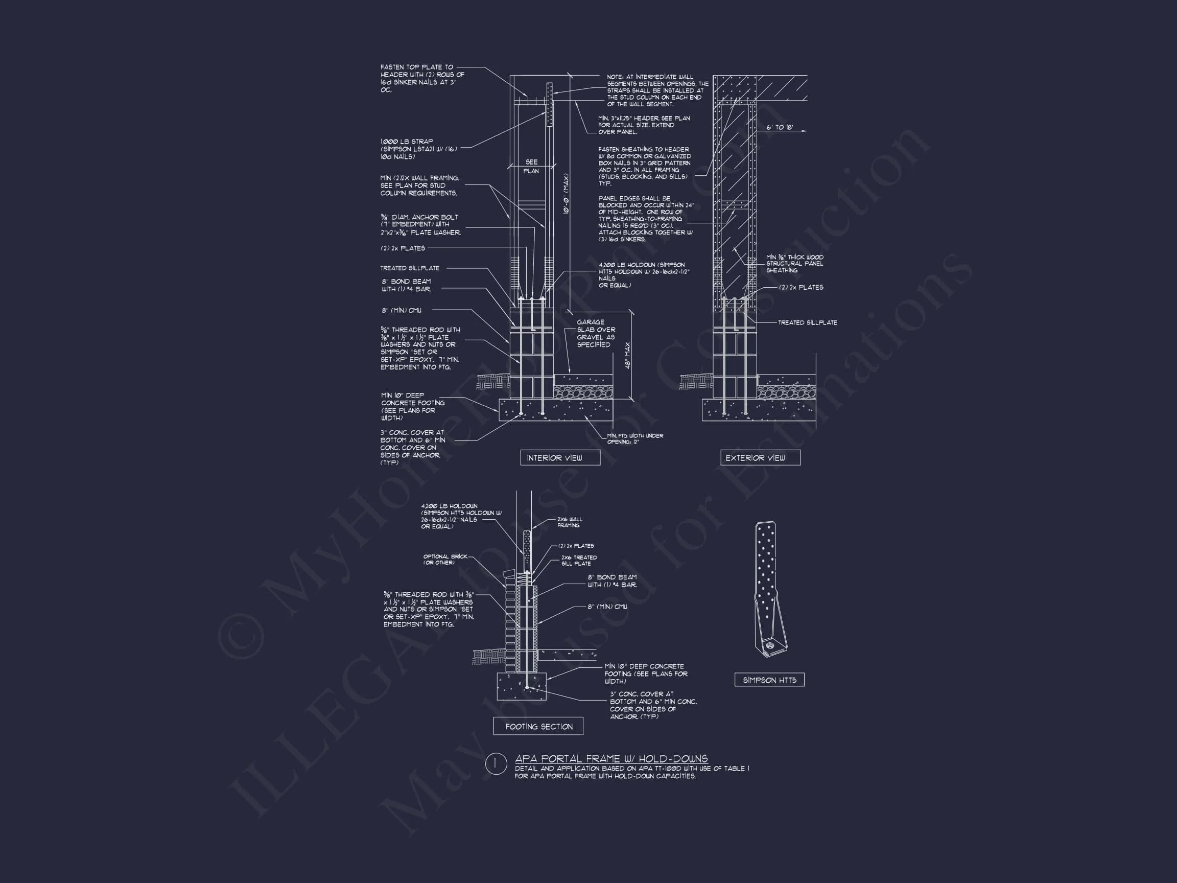 13-1065 GARAGE PLAN - 3-Car Garage CAD House Plans with Living Space & Unique Design 3 3-Car Garage CAD Home Plans with Living Space & Unique Design