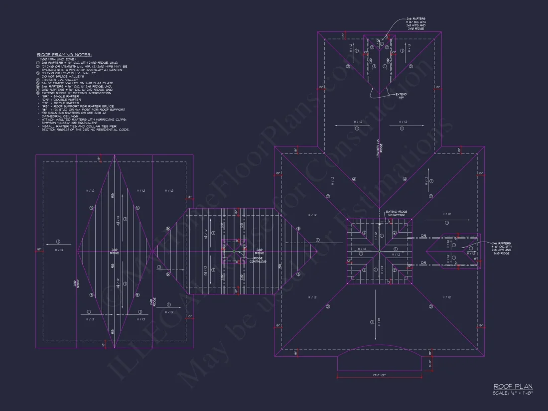 Horse Stable House Plan with 4-Bay Garage & Breezeway