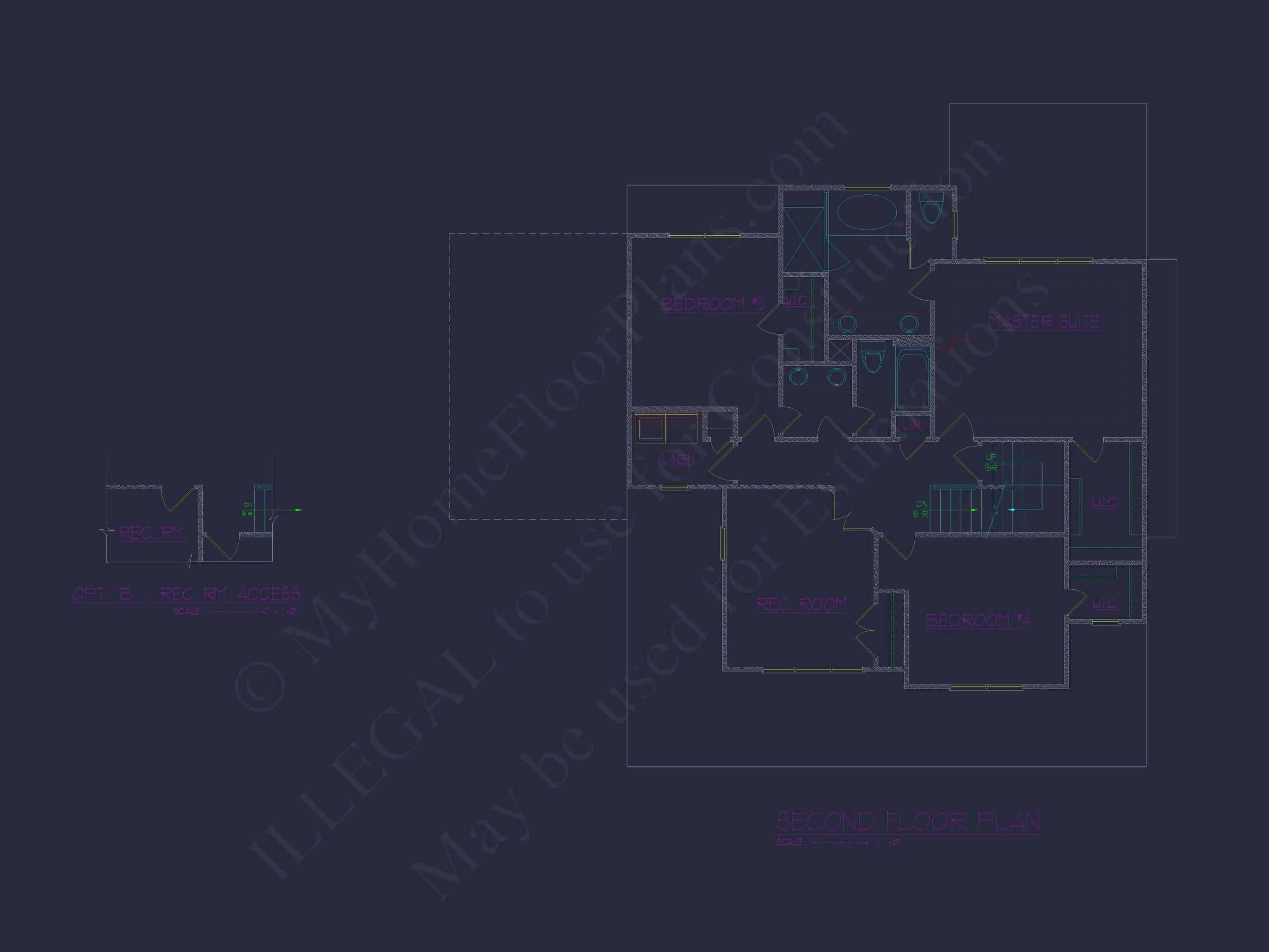 14-1145 HOUSE PLAN - Beautiful 3-Story Craftsman House Design with Modern Features 5 Beautiful 3-Story Craftsman Home Design with Modern Features