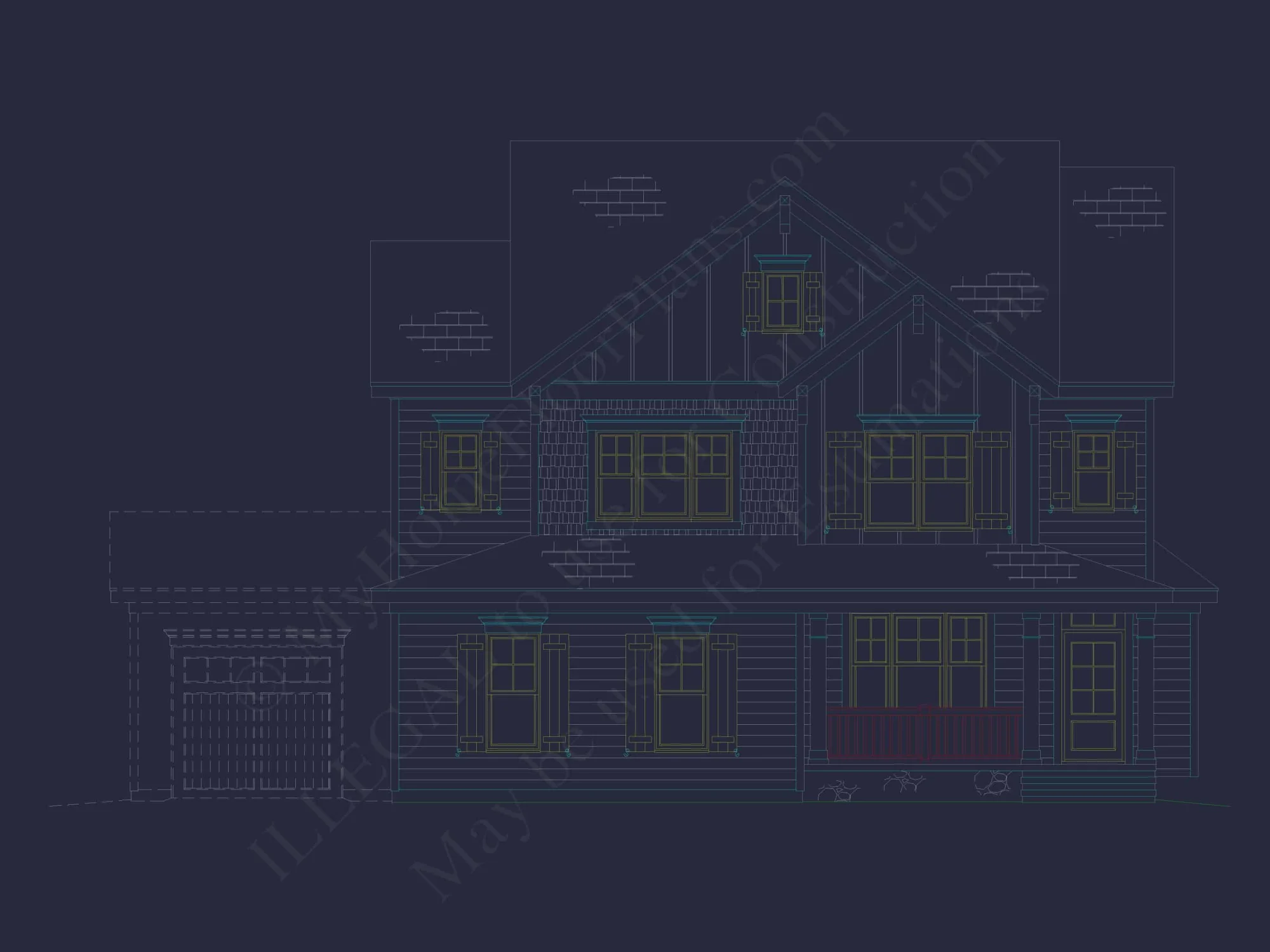 Beautiful 3-Story Craftsman Home Design with Modern Features