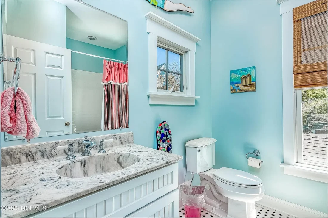 Spacious 5-Bedroom Beach Home Floor Plan with CAD Designs