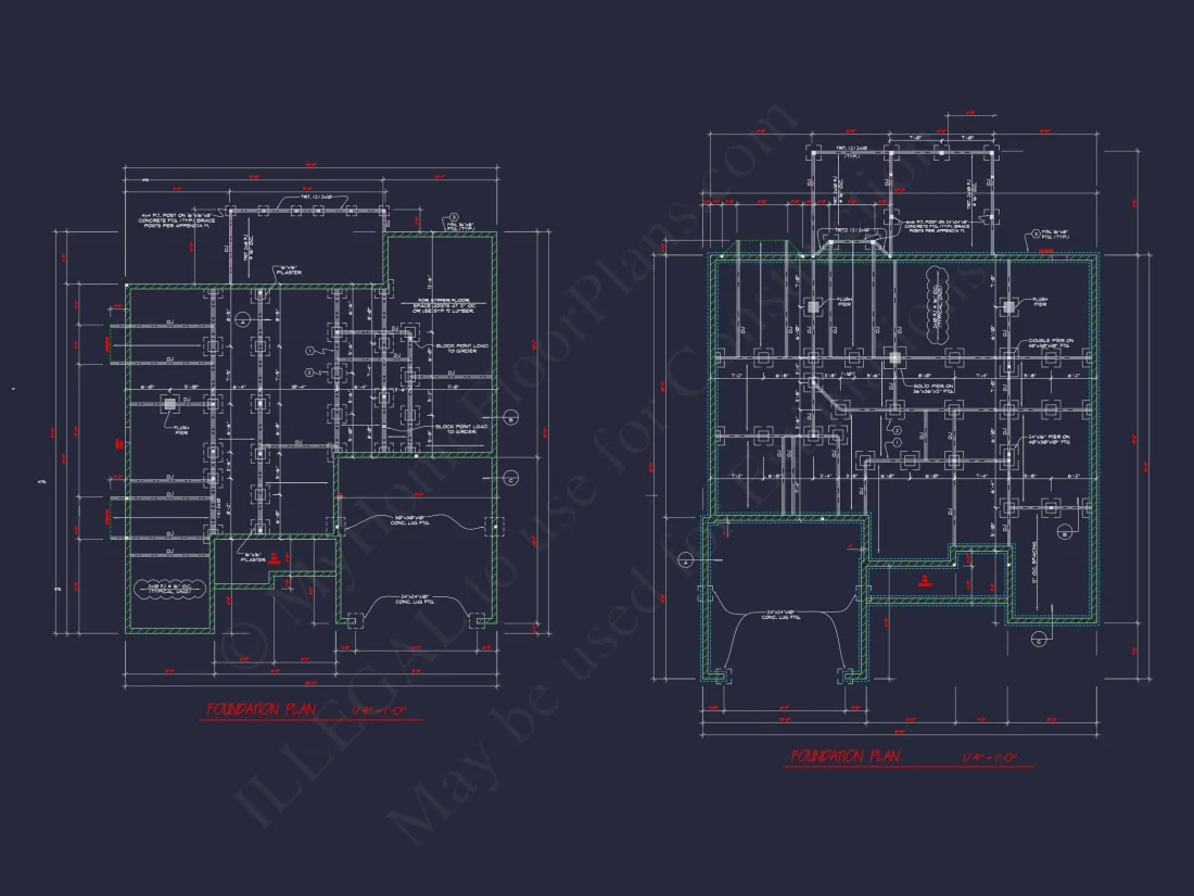 Craftsman Home Plan 3-Bedroom Floor Plan Blueprint Design