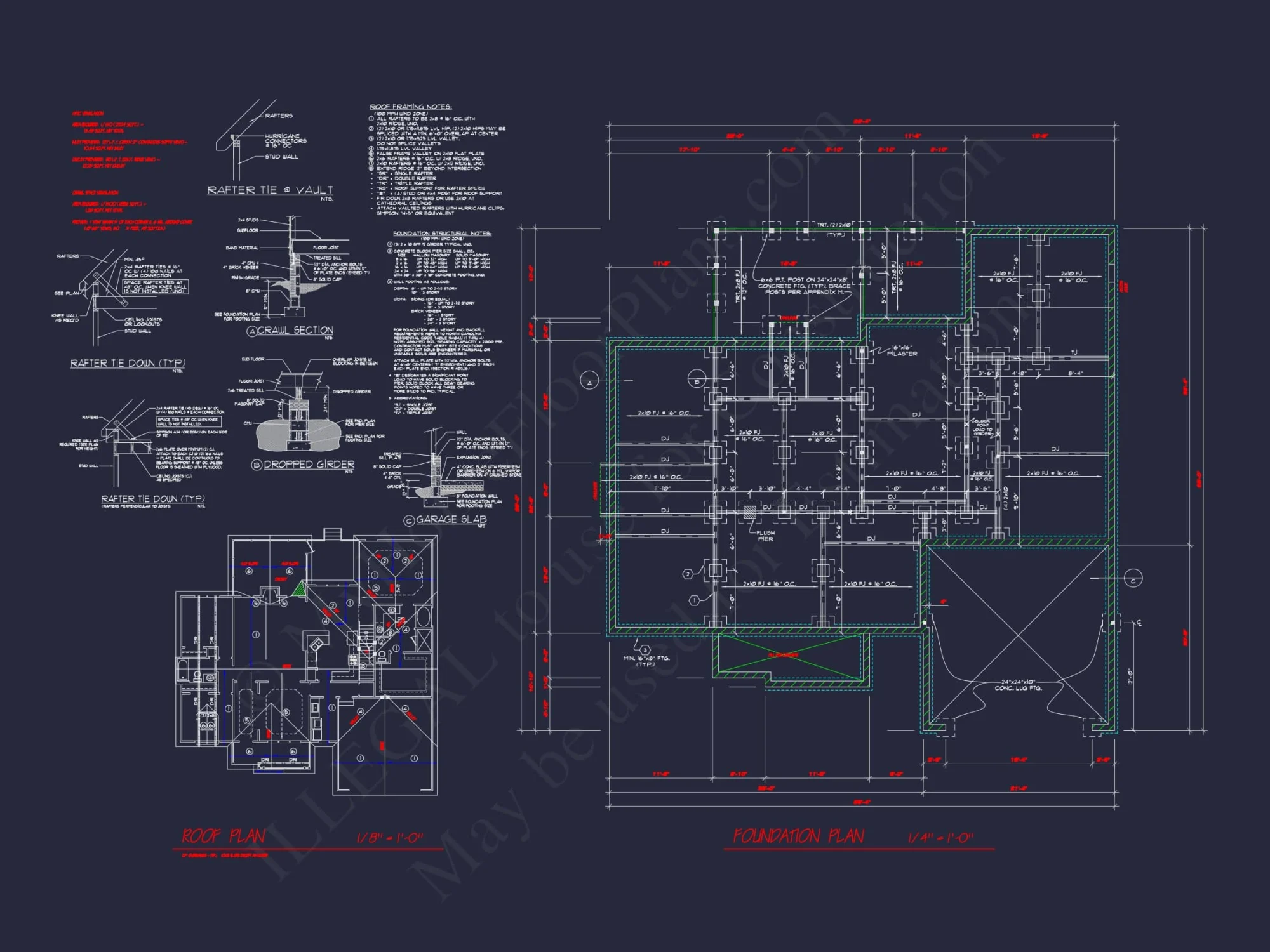 Craftsman Home Plan 3-Bedroom Floor Plan Blueprint Design