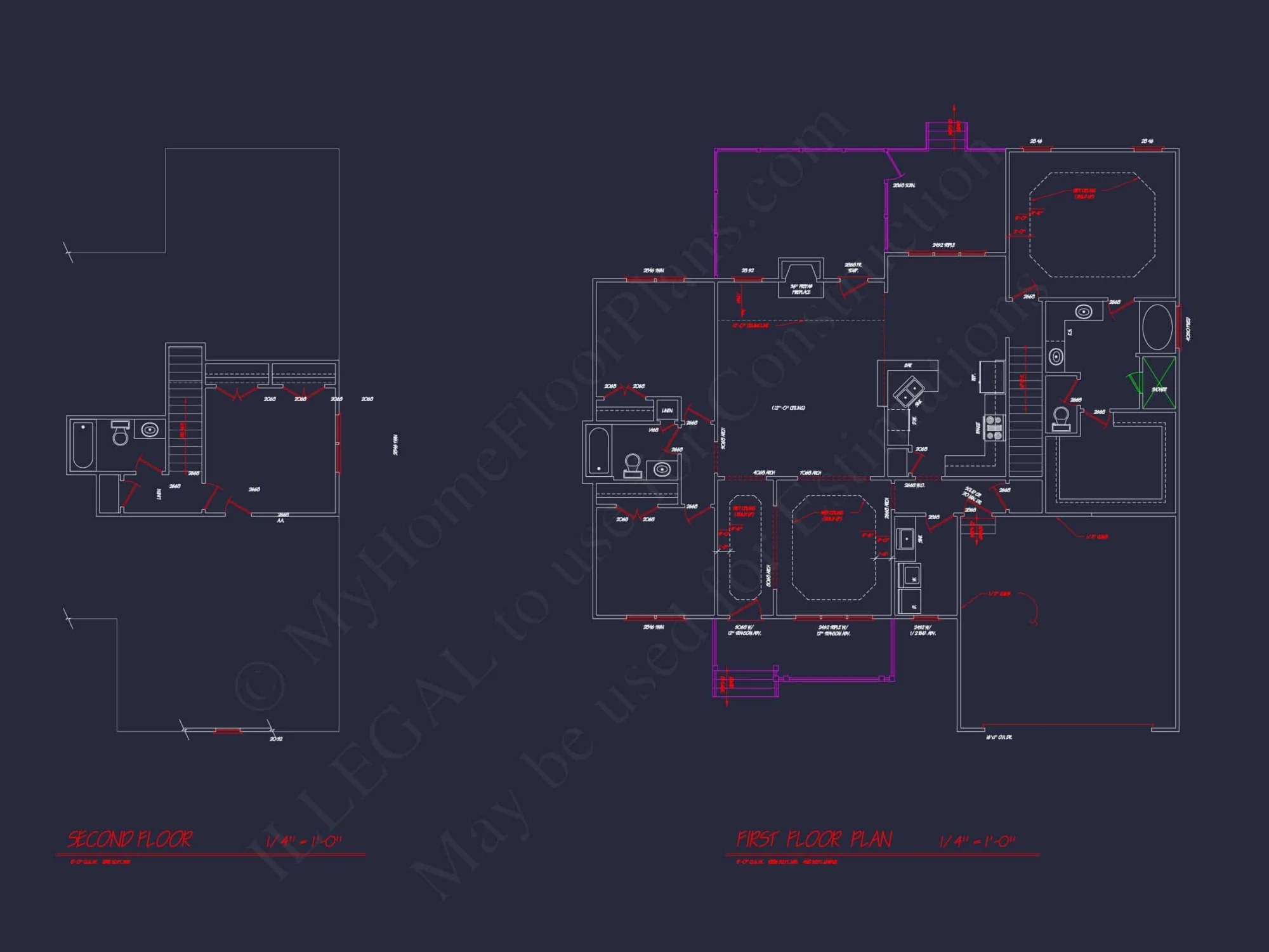 Craftsman Home Plan 3-Bedroom Floor Plan Blueprint Design