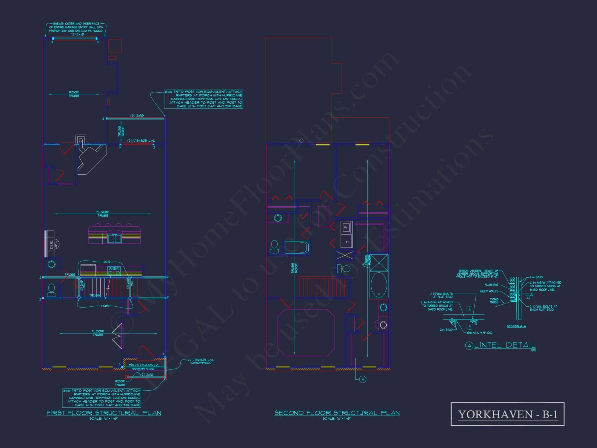 Traditional Townhome Floor Plan with Colonial Revival Design