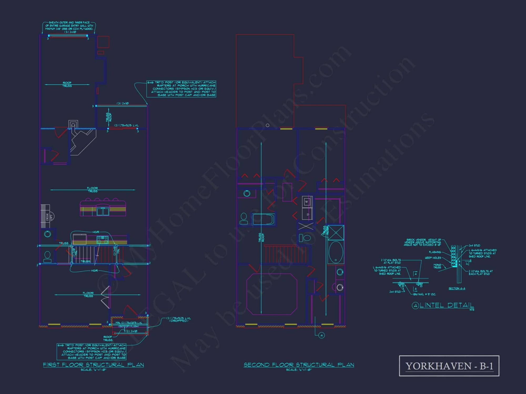 Traditional Townhome Floor Plan with Colonial Revival Design