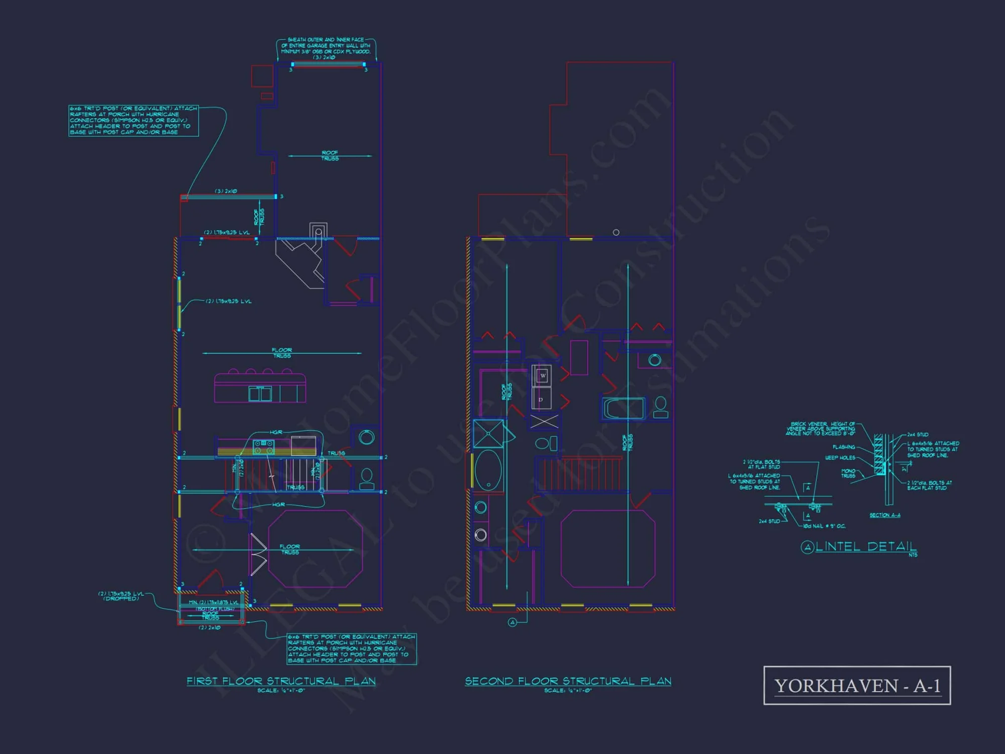 Traditional Townhome Floor Plan with Colonial Revival Design