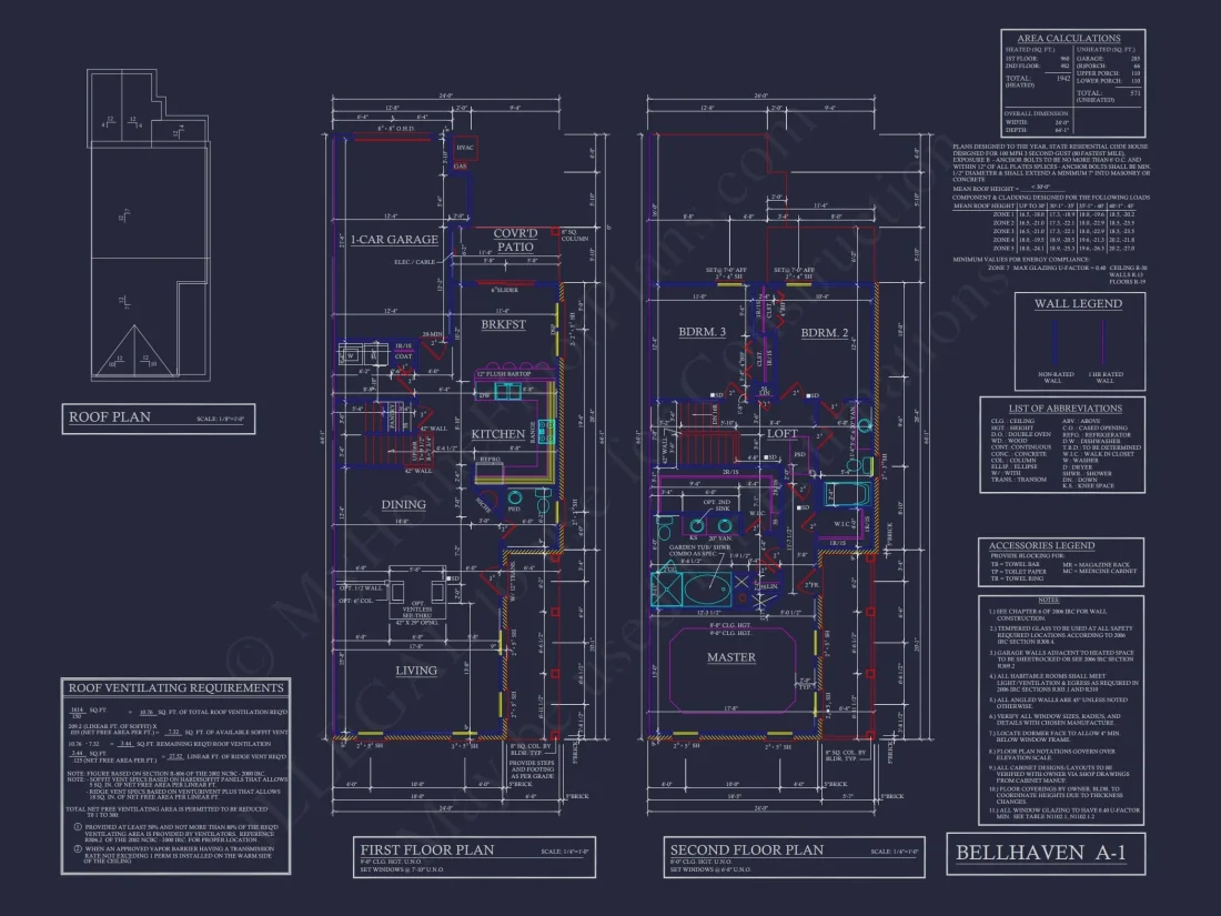 Traditional Townhome Floor Plan with Colonial Revival Design
