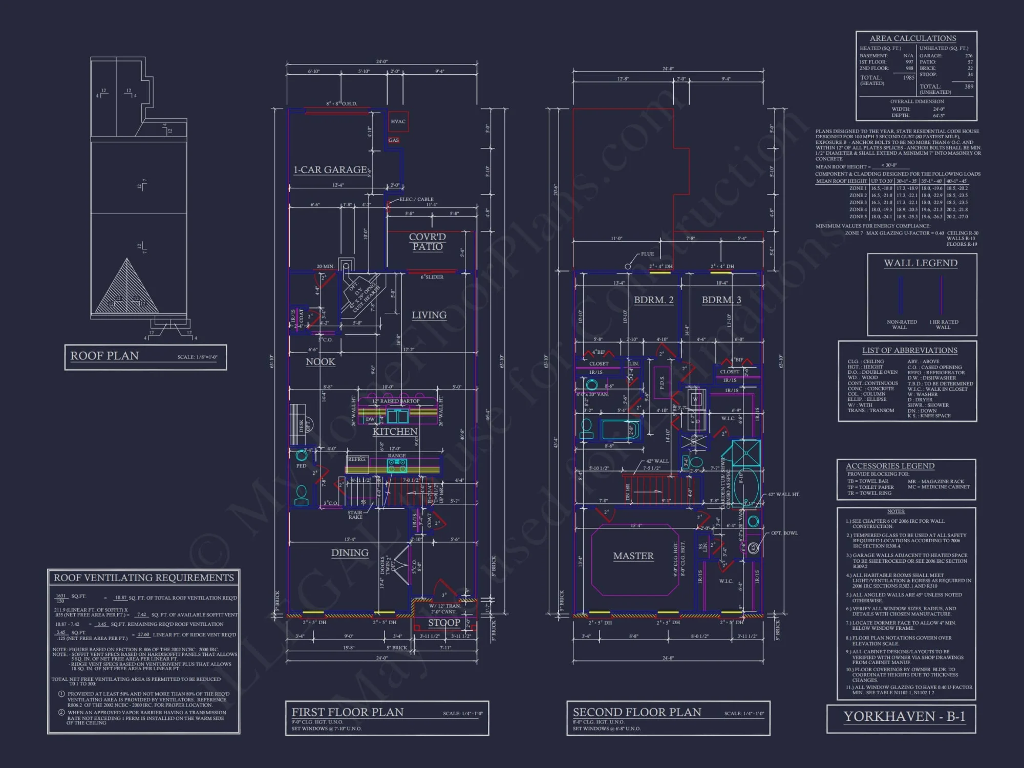 Traditional Townhome Floor Plan with Colonial Revival Design