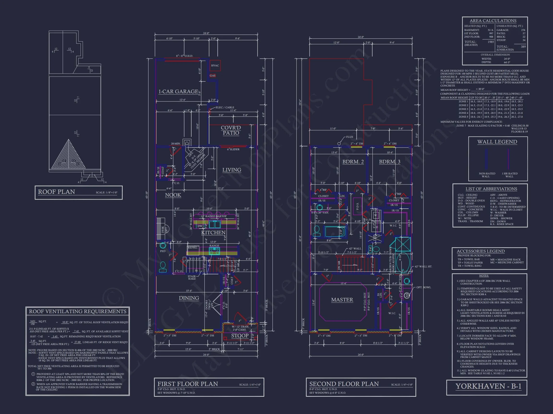 8-1395 BLDG 6 TOWNHOUSE PLAN - 5-Unit Colonial Revival Townhome Plan – 4 Beds per Unit 21 Traditional Townhome Floor Plan with Colonial Revival Design
