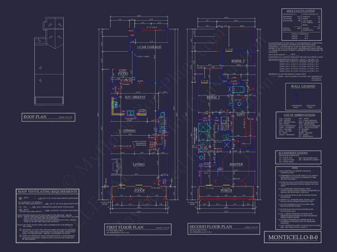 Traditional Townhome Floor Plan with Colonial Revival Design