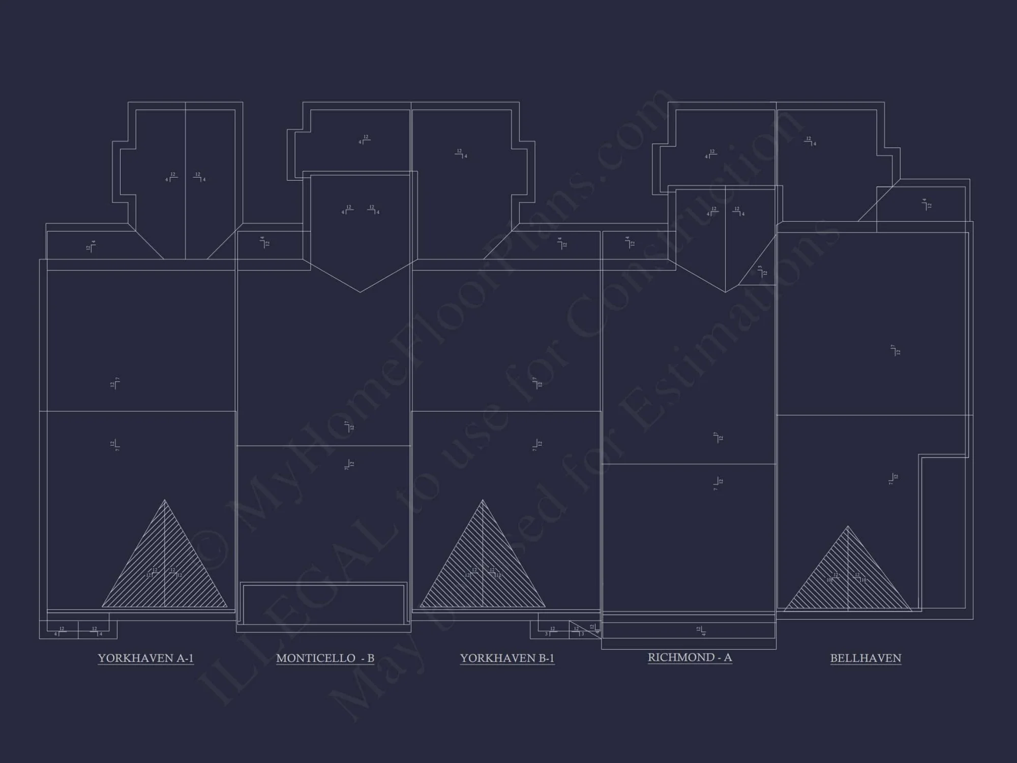 Traditional Townhome Floor Plan with Colonial Revival Design