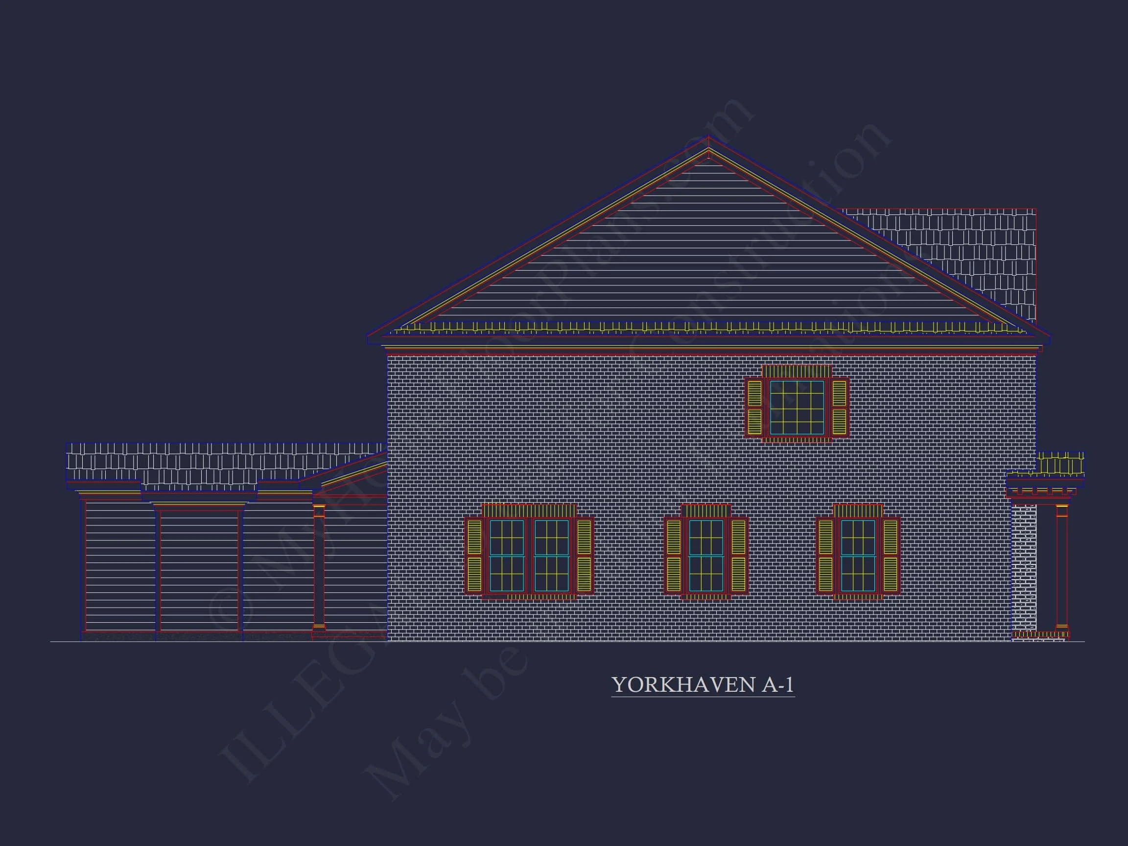 8-1395 BLDG 6 TOWNHOUSE PLAN - 5-Unit Colonial Revival Townhome Plan – 4 Beds per Unit 9 Traditional Townhome Floor Plan with Colonial Revival Design