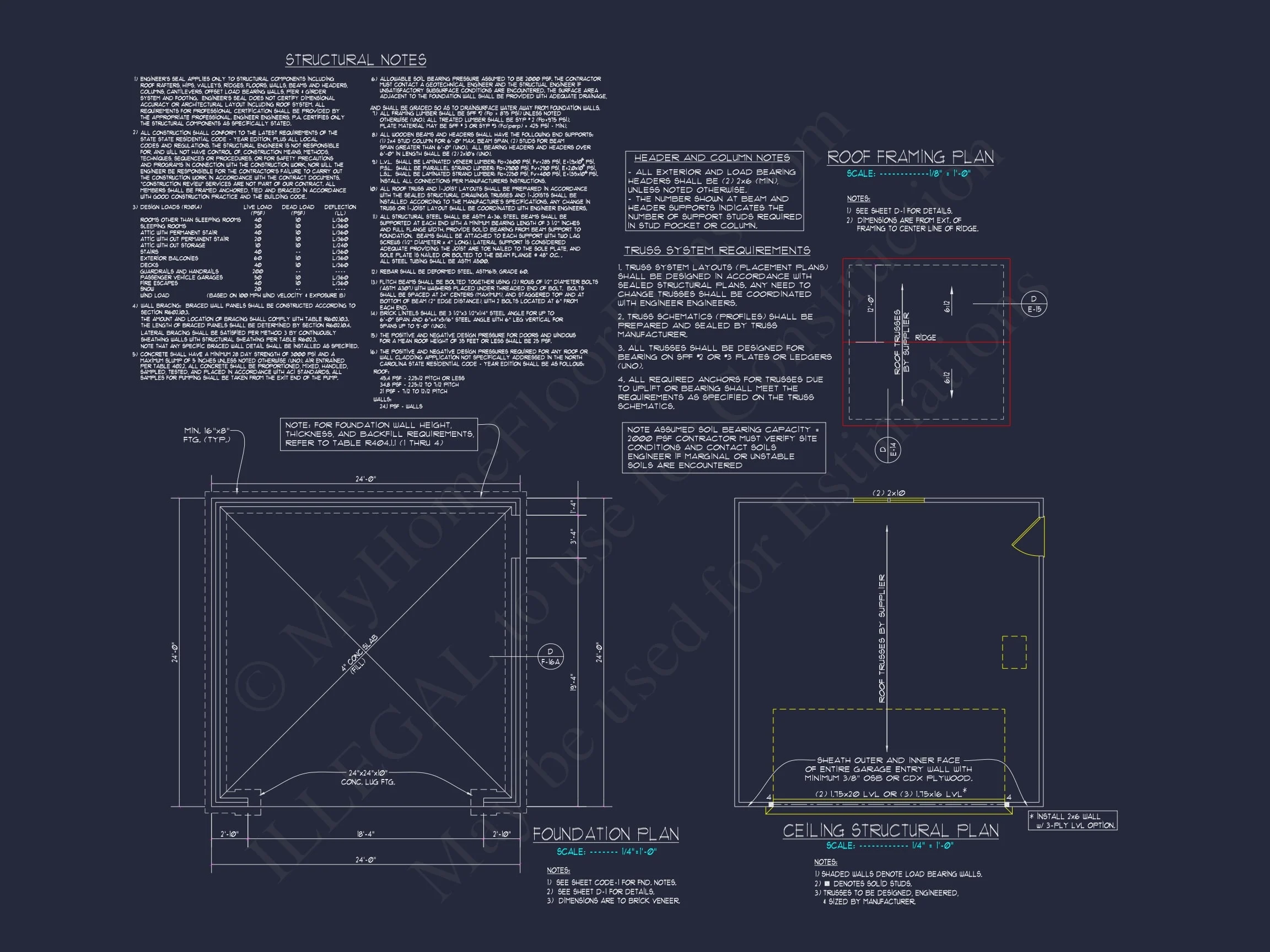 9-1037 GARAGE PLAN - 576 Sq. Ft. Garage House Plan - Blueprint & CAD Design 3 576 Sq. Ft. Garage House Plan with Brick Siding and Front Entry