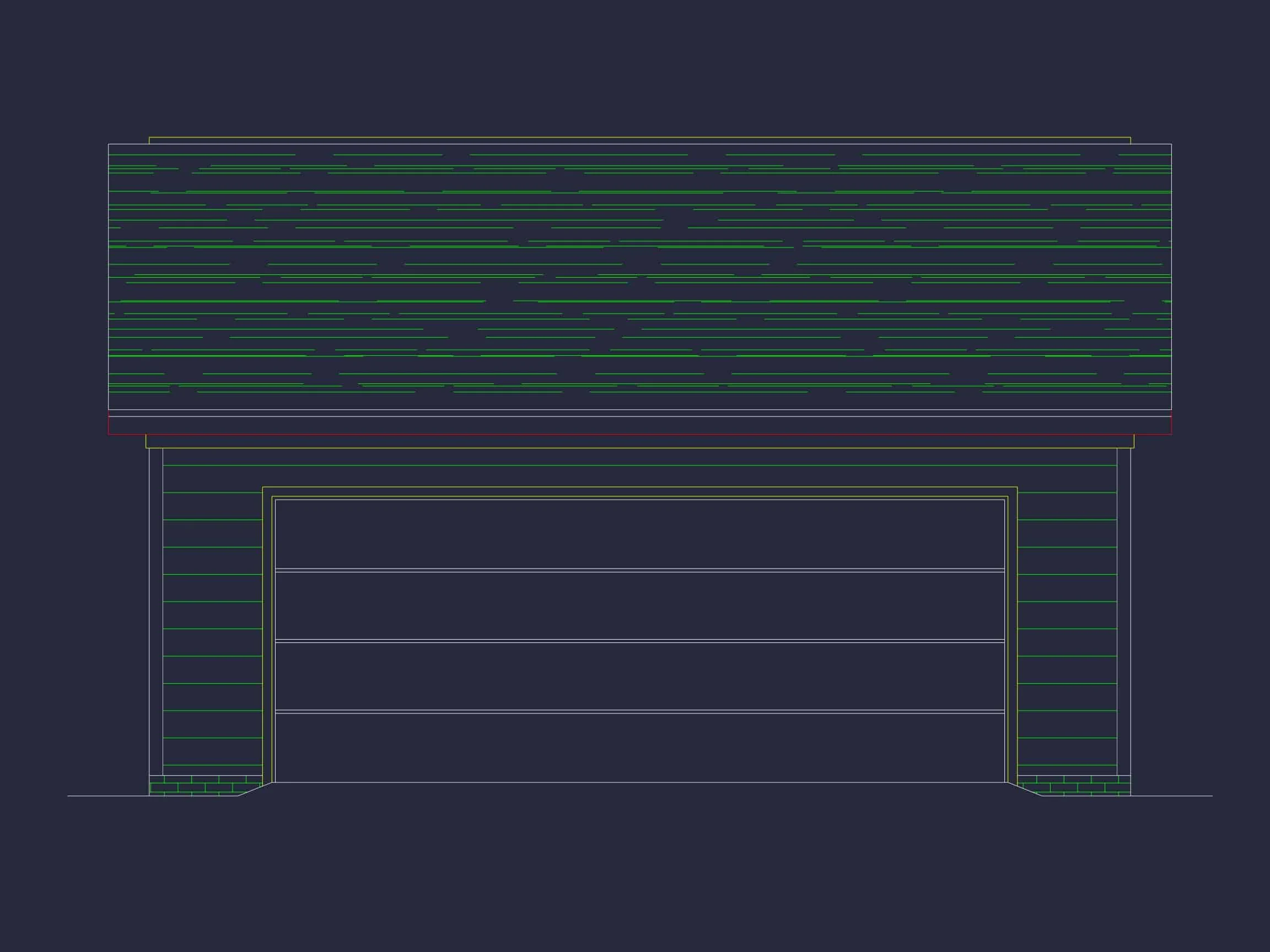 9-1037 GARAGE PLAN - 576 Sq. Ft. Garage House Plan - Blueprint & CAD Design 2 576 Sq. Ft. Garage House Plan with Brick Siding and Front Entry