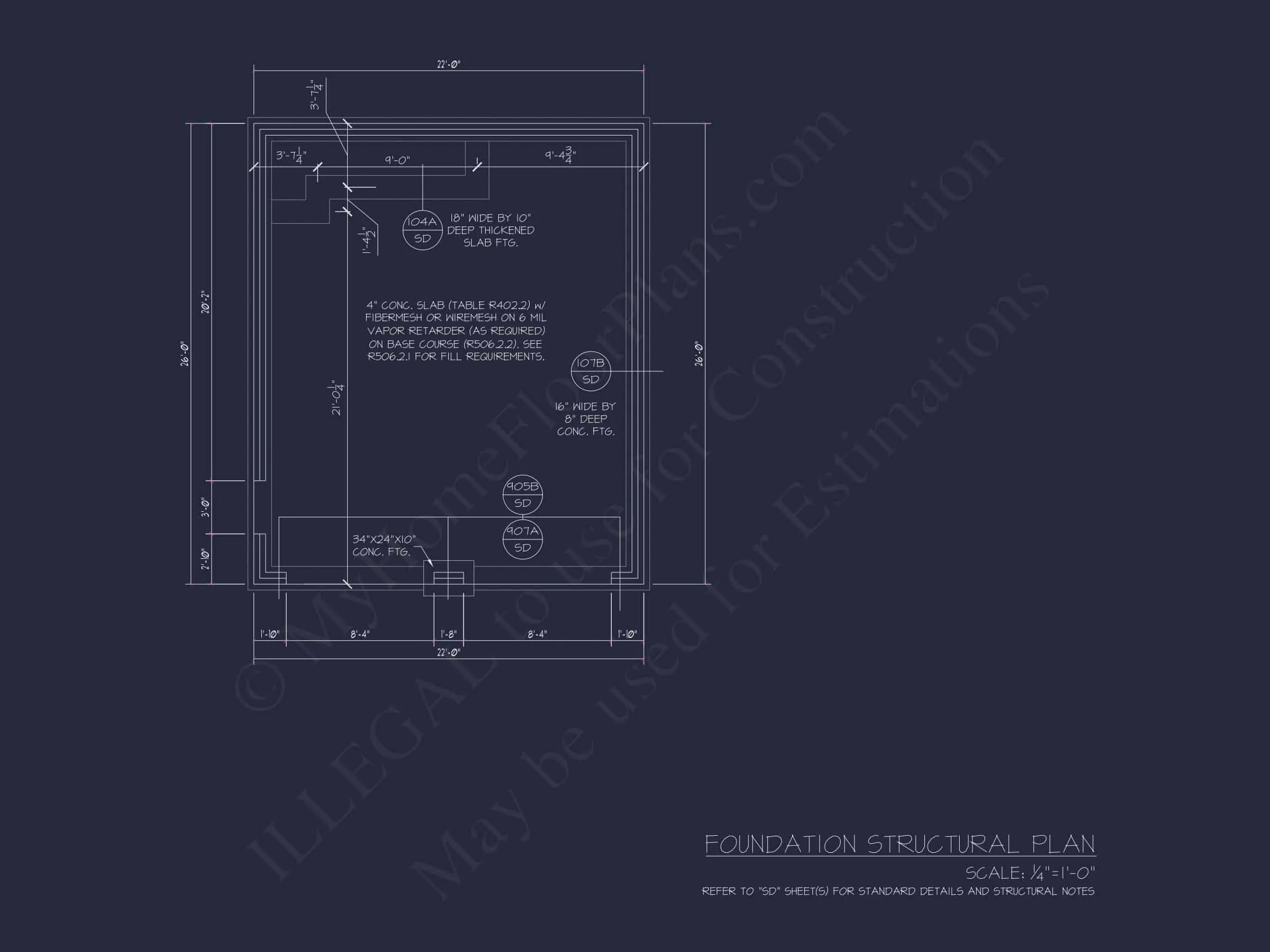 20-1037 GARAGE PLAN - Garage House Floor Plan With CAD Blueprint & Architecture Designs 6 Garage Home Floor Plan With CAD Blueprint & Architecture Designs