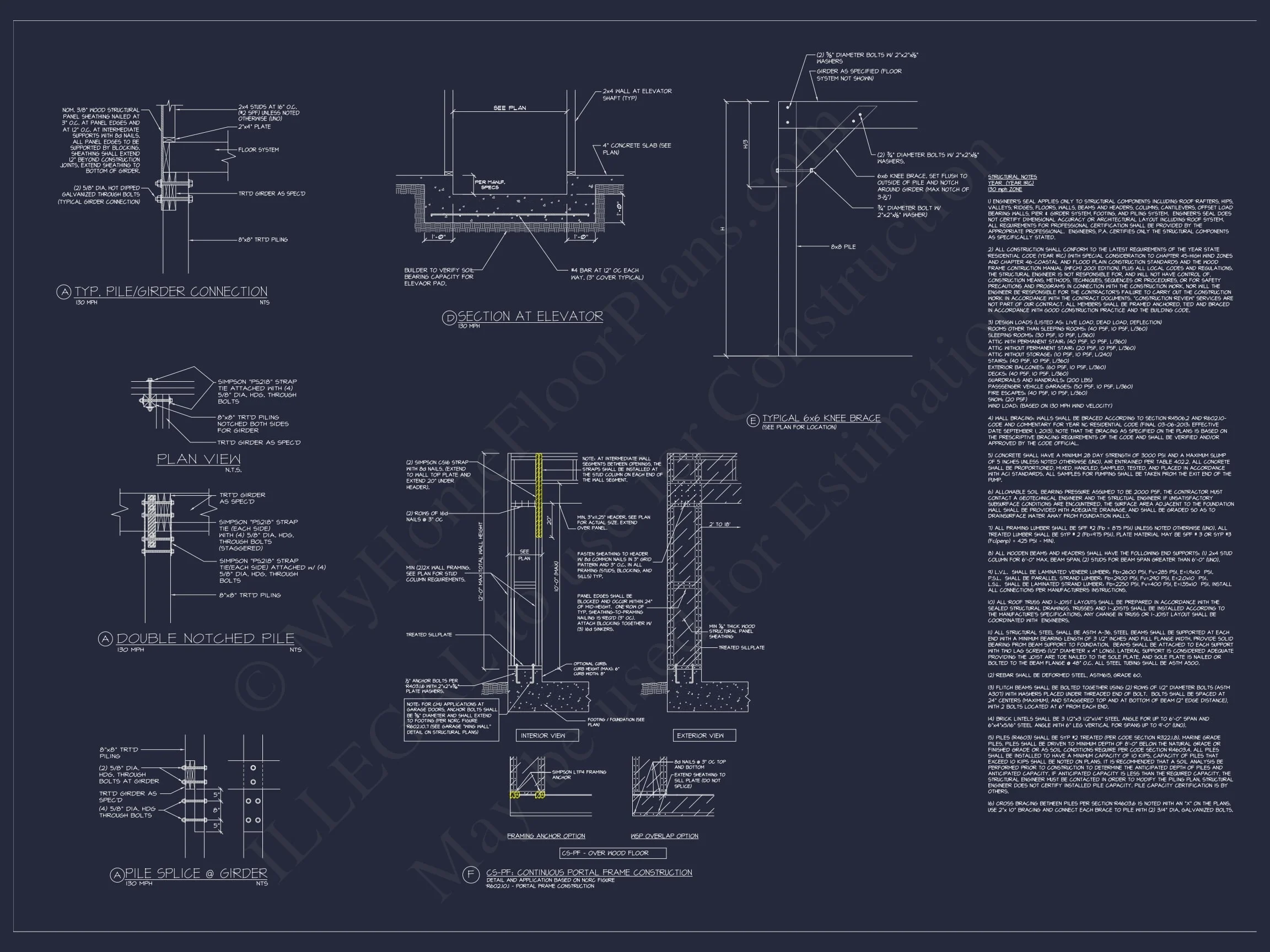 13-1844 HOUSE PLAN - Stunning 3-Story House Plan with Elevator, CAD Designs & Features 8 Stunning 3-Story House Plan with Elevator, Screened Porch & Coastal Charm