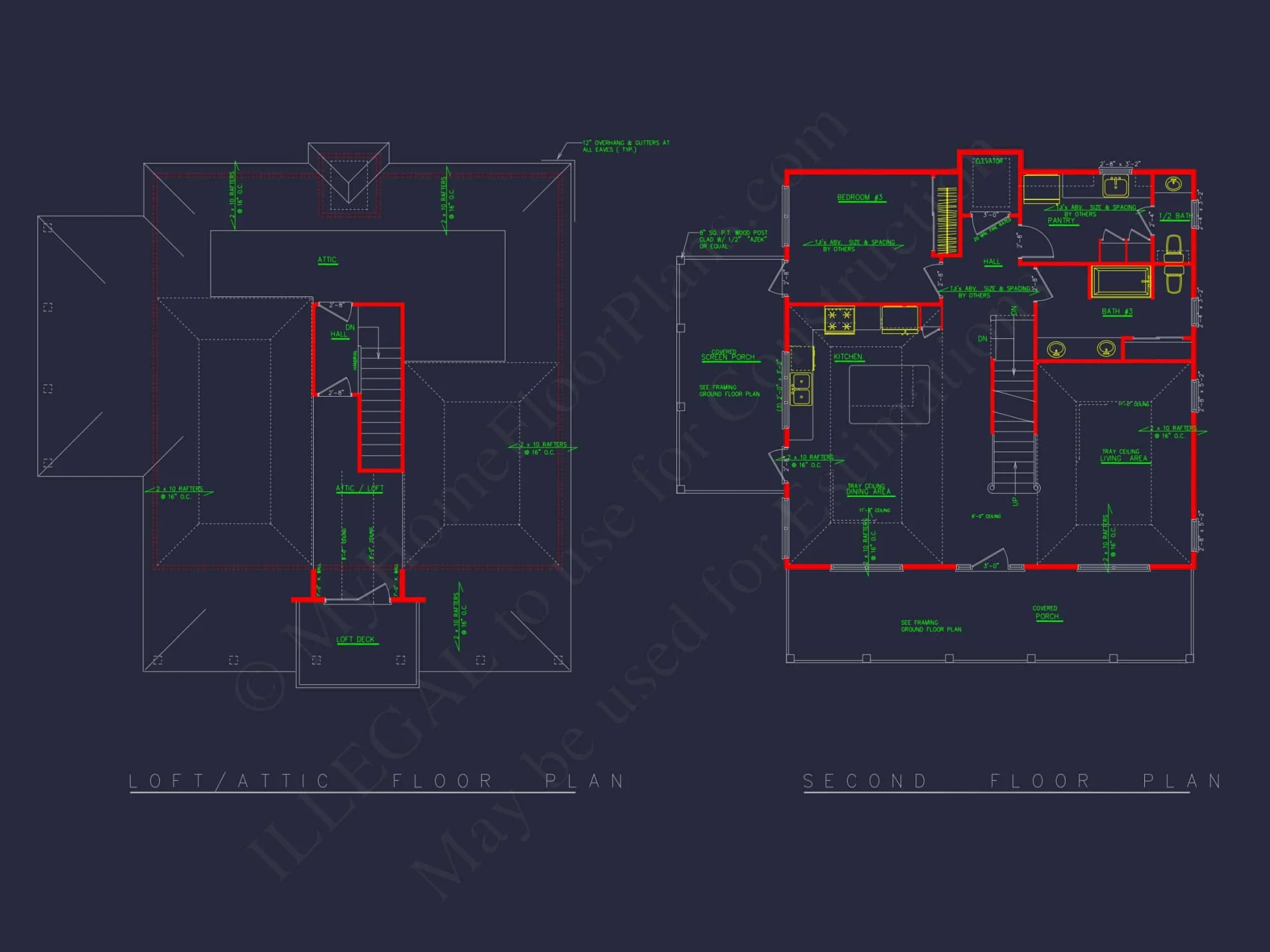 Stunning 3-Story House Plan with Elevator, Screened Porch & Coastal Charm