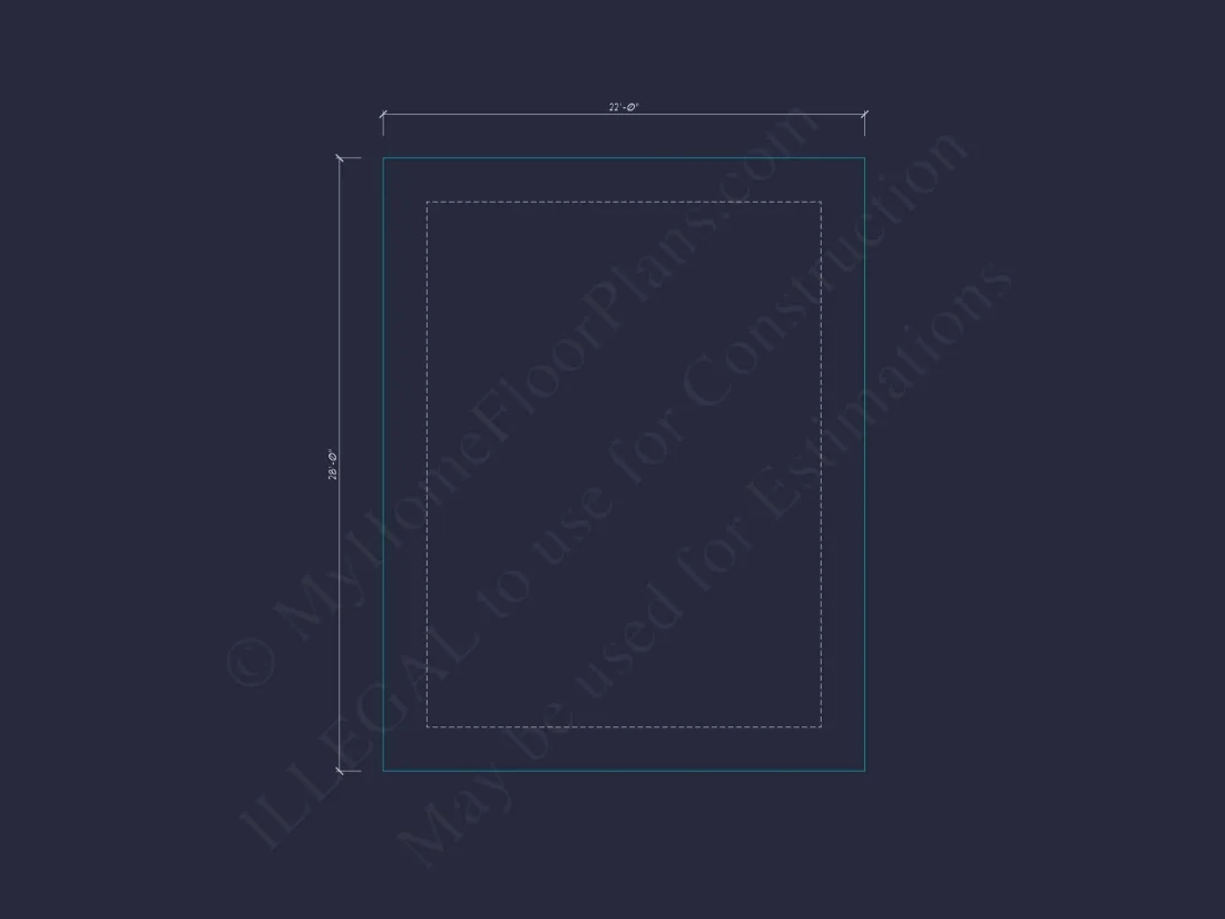 Contemporary Carport 18' x 24' House Plan with Office