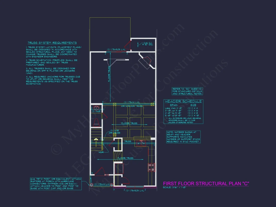 Elegant 5-Unit Townhome Plan with Open Layout and Vaulted Ceilings