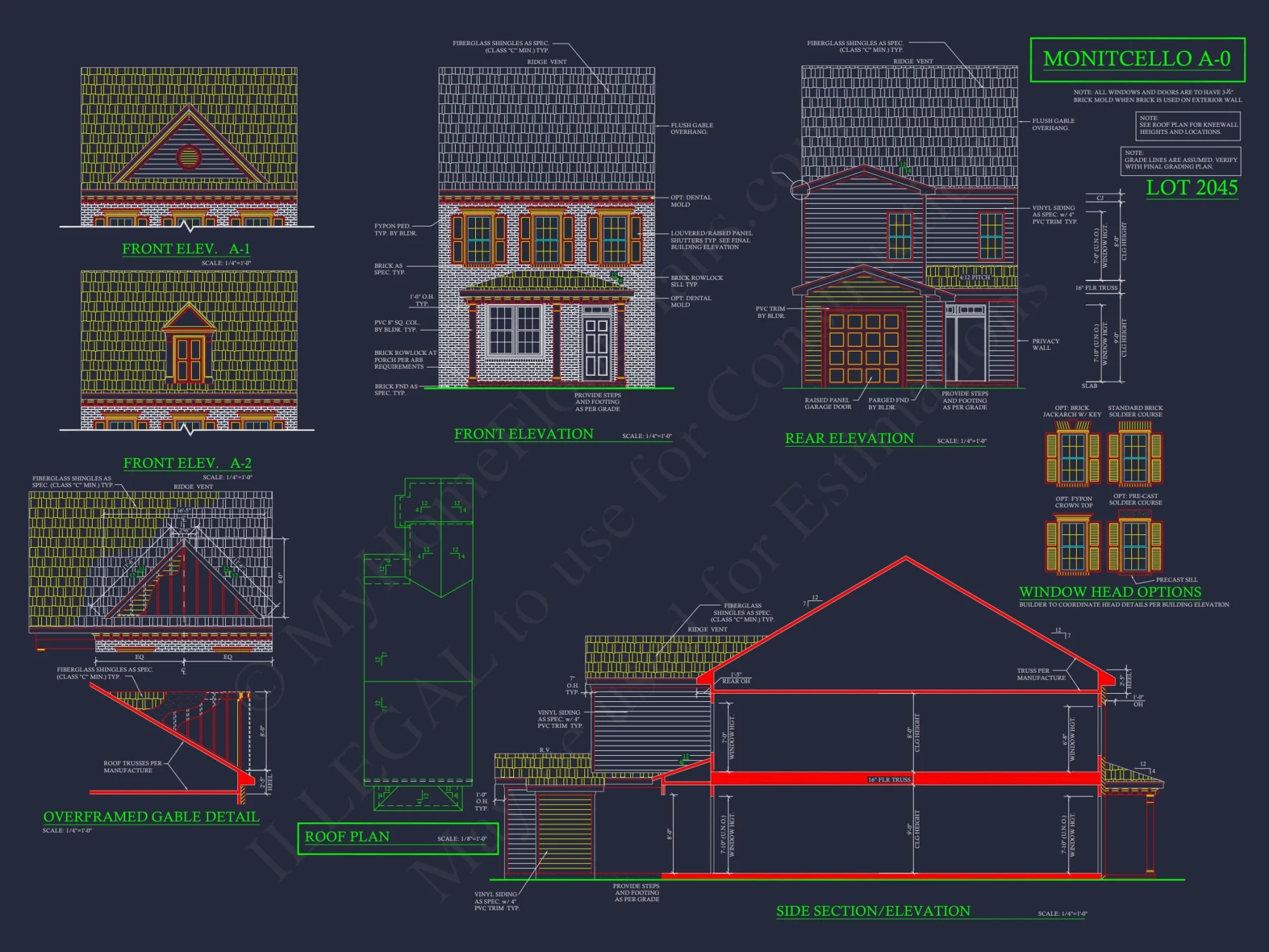 4-Unit Modern Townhome Floor Plan with CAD Designs and Blueprints