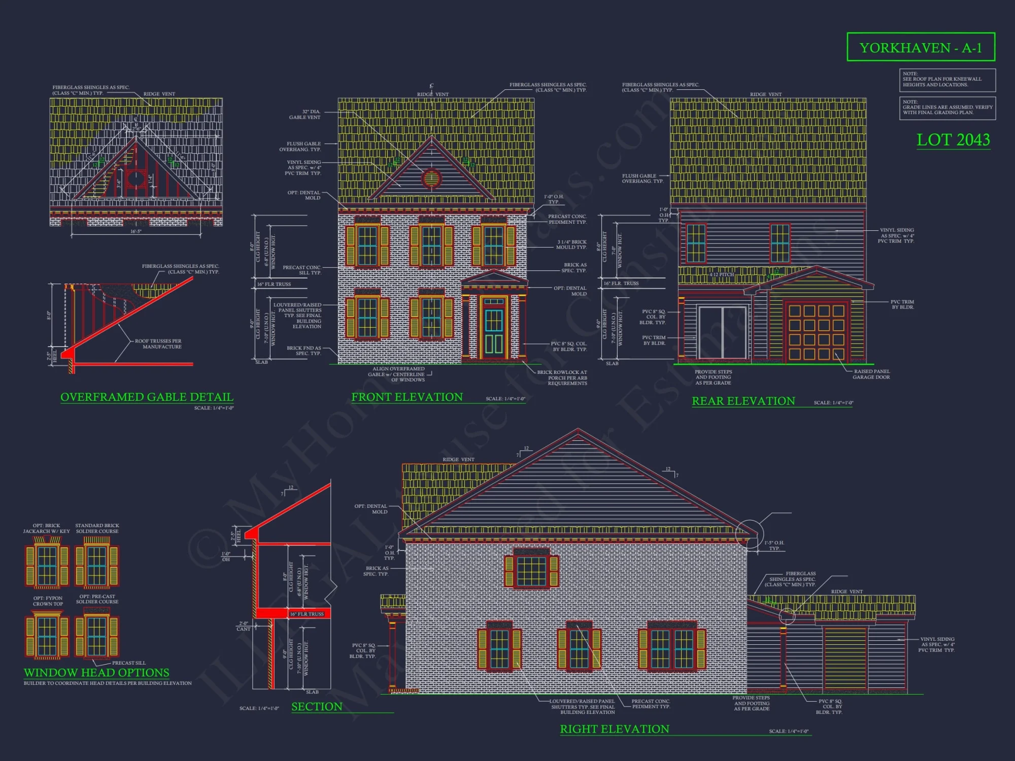 4-Unit Modern Townhome Floor Plan with CAD Designs and Blueprints