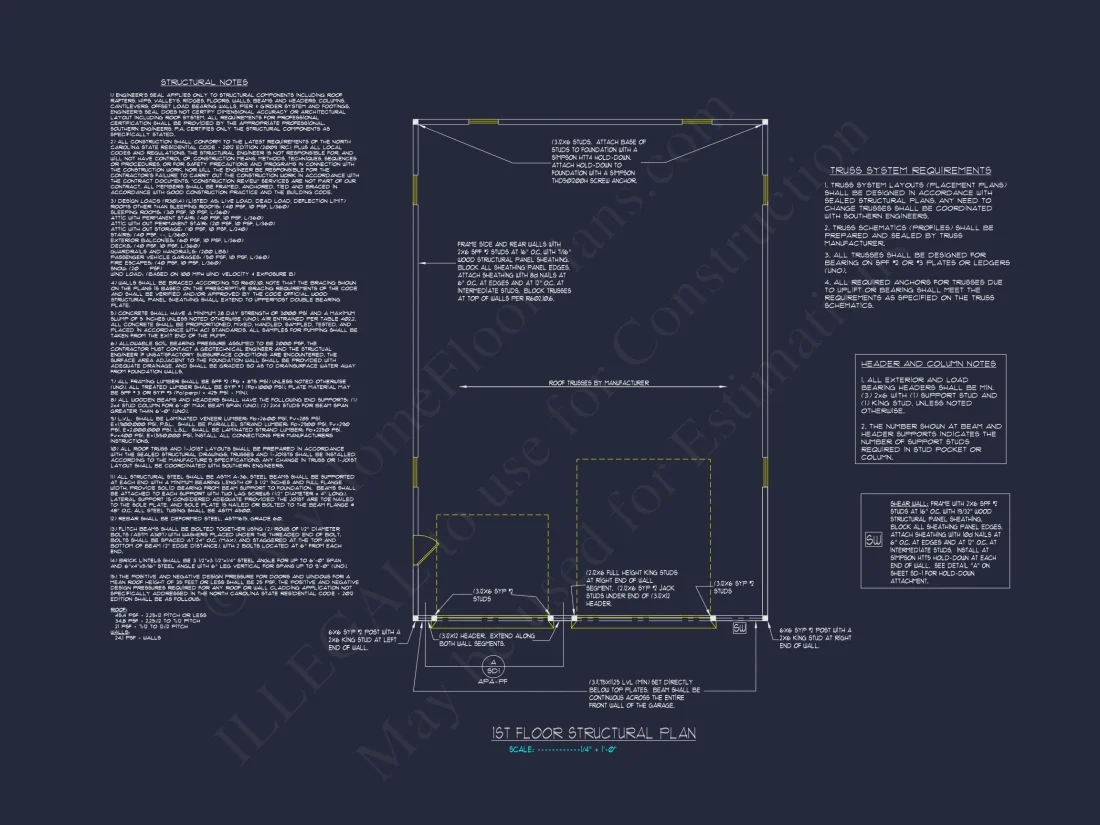 Oversized Garage Plan with RV Bay and Spacious House Design