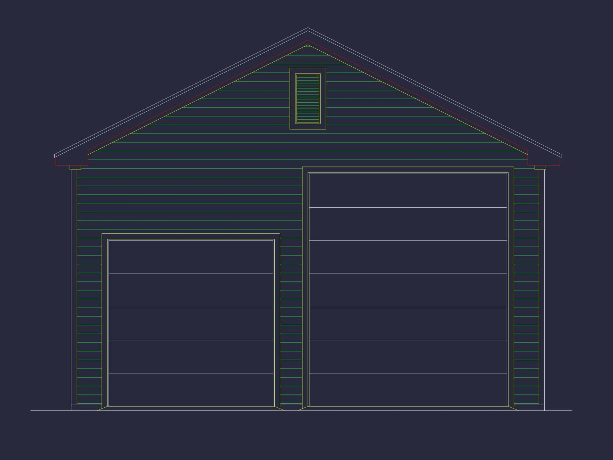 Oversized Garage Plan with RV Bay and Spacious House Design