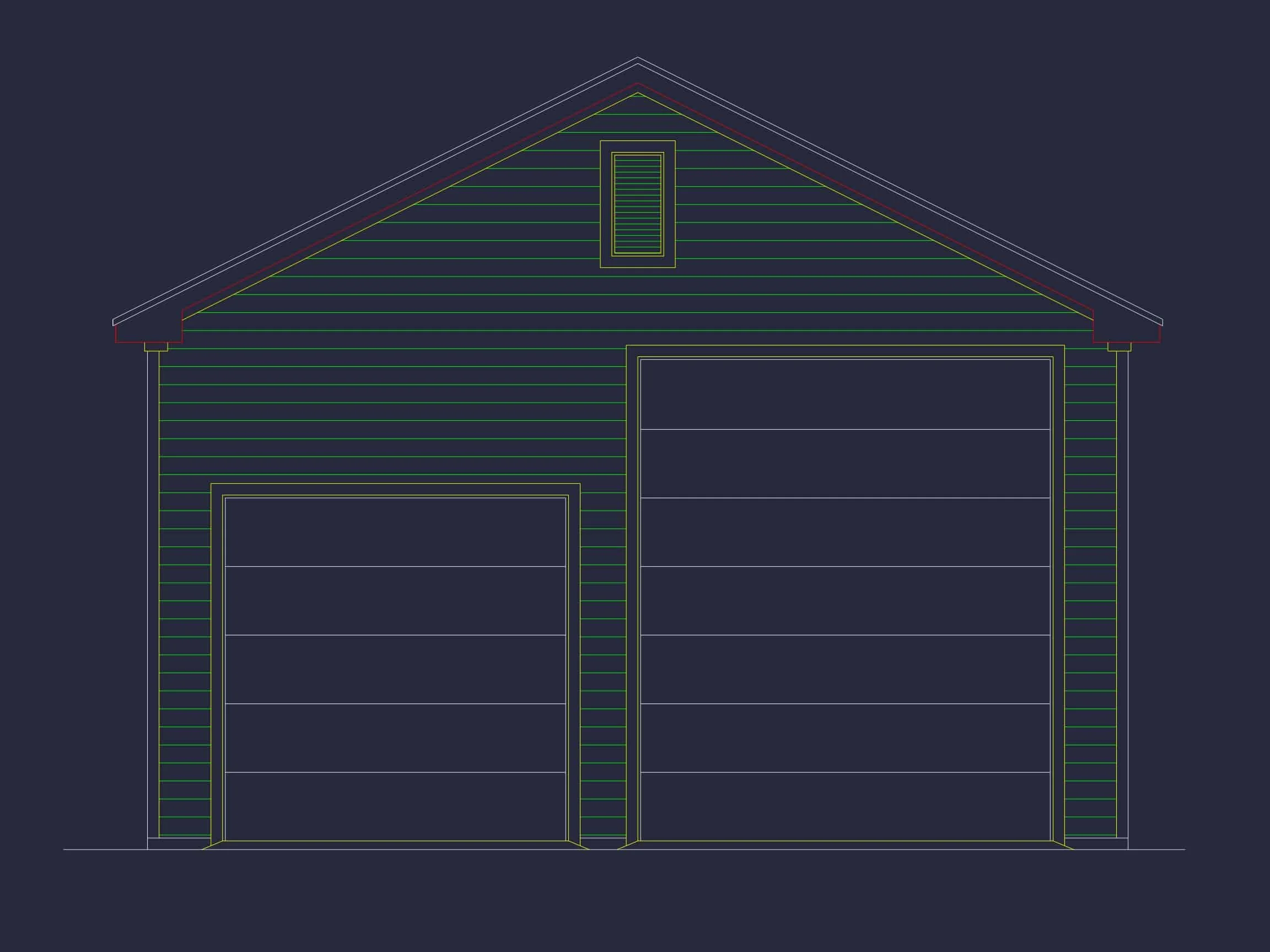 13-1741 RV GARAGE PLAN - Oversized Garage Plan with RV Bay | House Design 2 Oversized Garage Plan with RV Bay and Spacious House Design