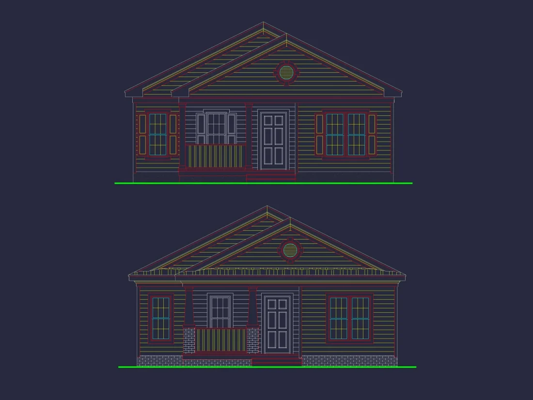 Affordable 4-Bedroom House Plan with Craftsman Design