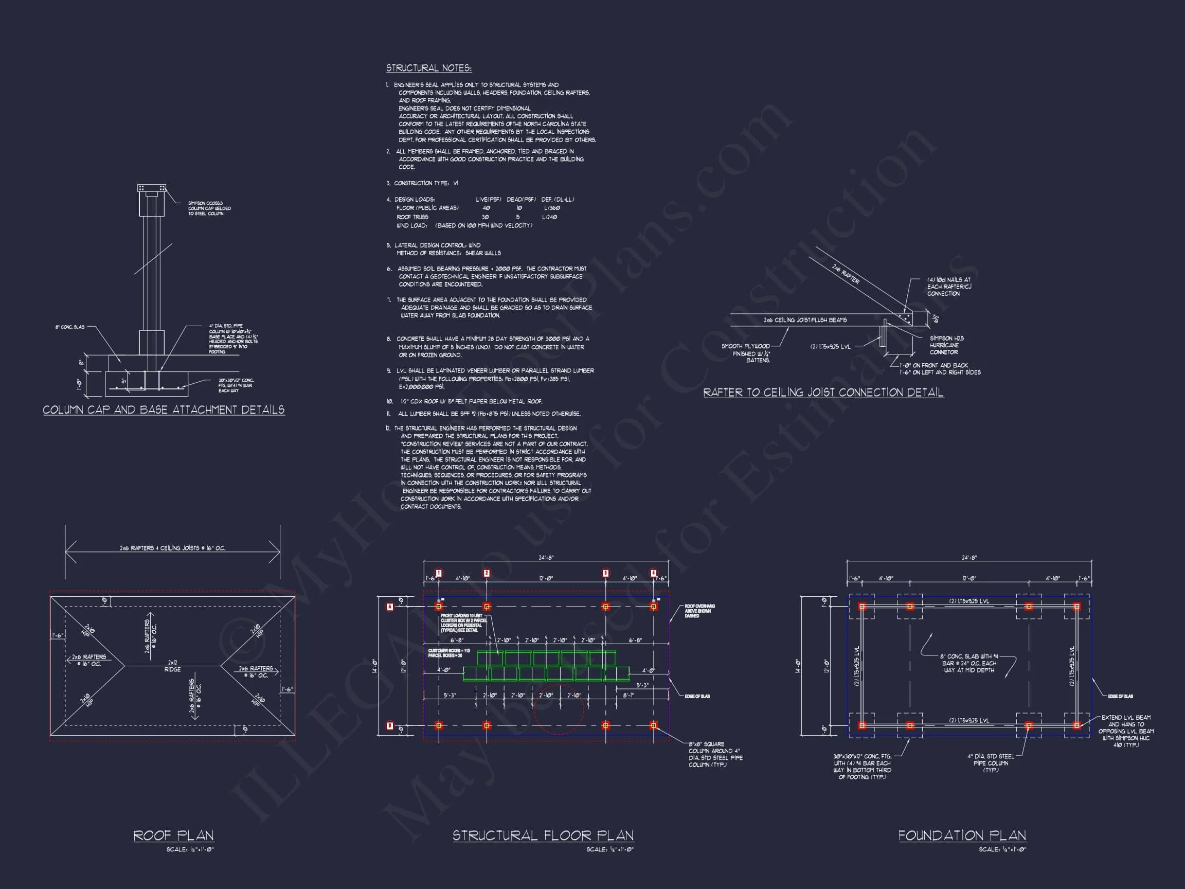 16-1337 MAILBOX KIOSK PLAN - Small Traditional Kiosk Floor Plan with CAD Architecture Designs 3 Small Traditional Kiosk Floor Plan with CAD Architecture Designs