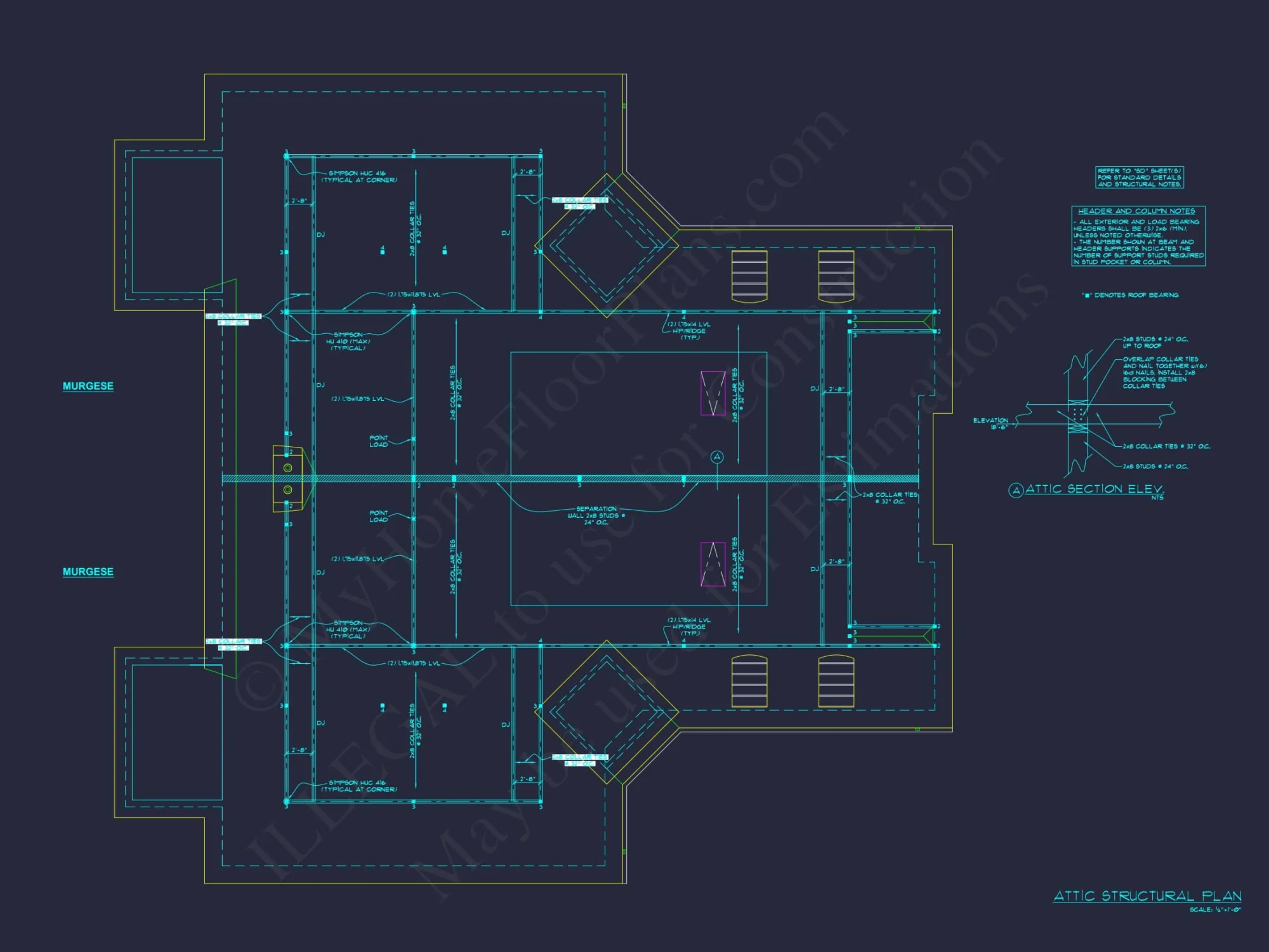 Spacious Duplex Home Plan with 83' x 62' Design and Southern Charm