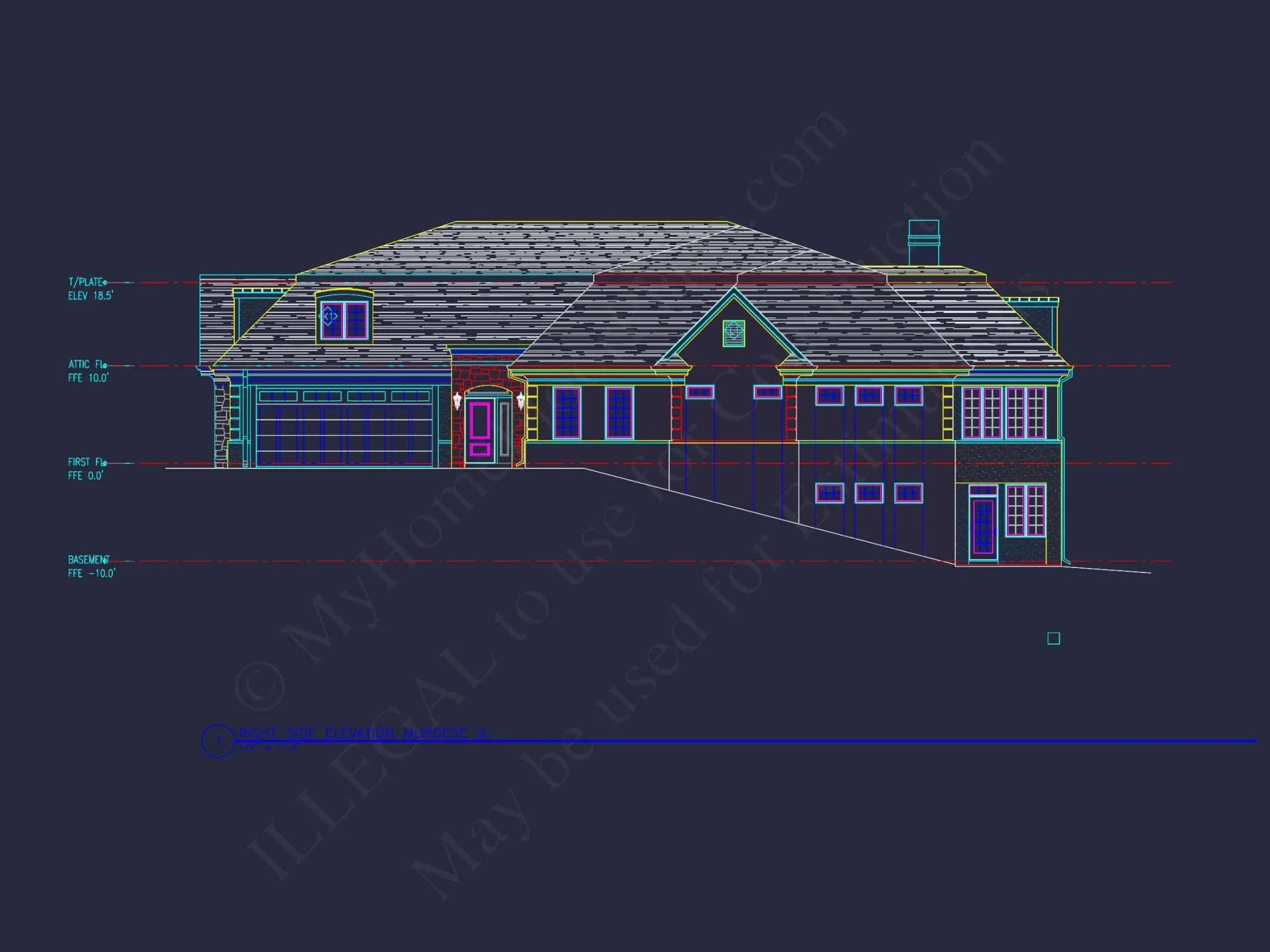 Spacious Duplex Home Plan with 83' x 62' Design and Southern Charm