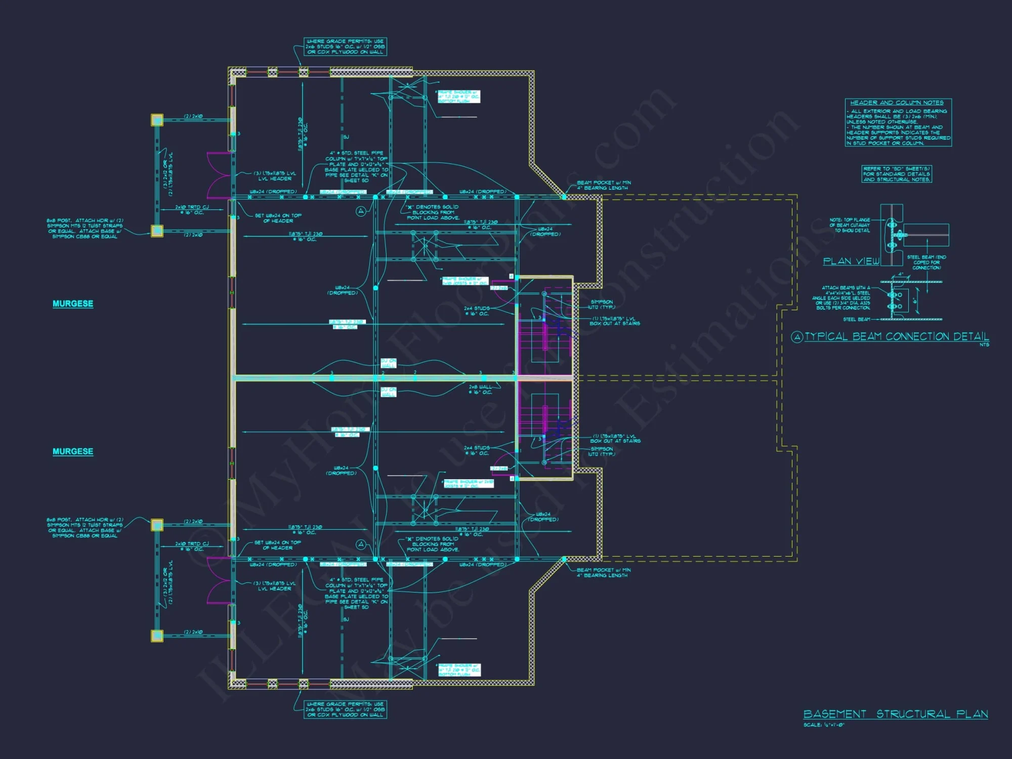 Spacious Duplex Home Plan with 83' x 62' Design and Southern Charm
