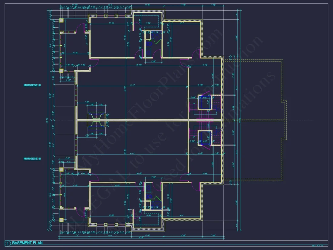 Spacious Duplex Home Plan with 83' x 62' Design and Southern Charm
