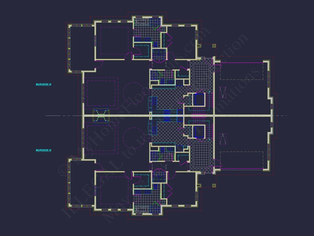Spacious Duplex Home Plan with 83' x 62' Design and Southern Charm