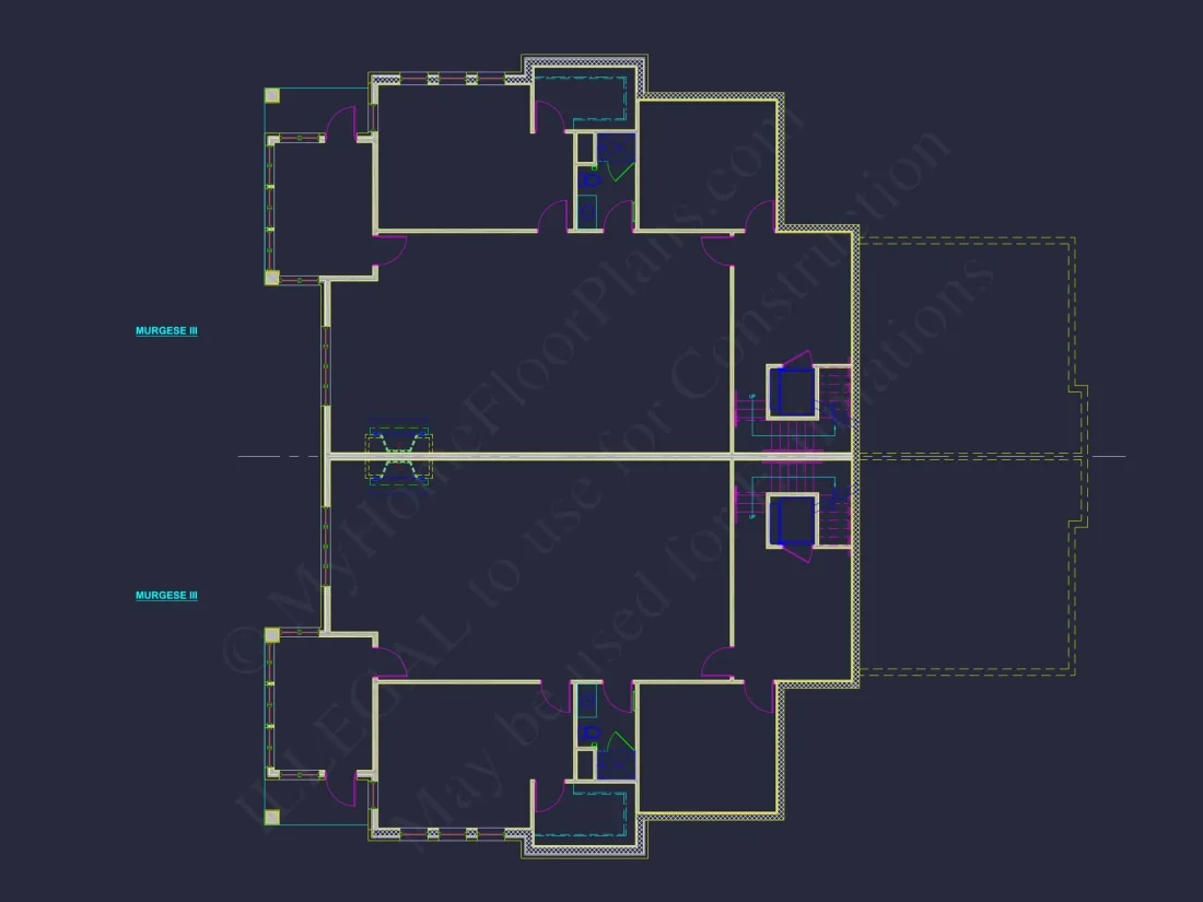 Spacious Duplex Home Plan with 83' x 62' Design and Southern Charm