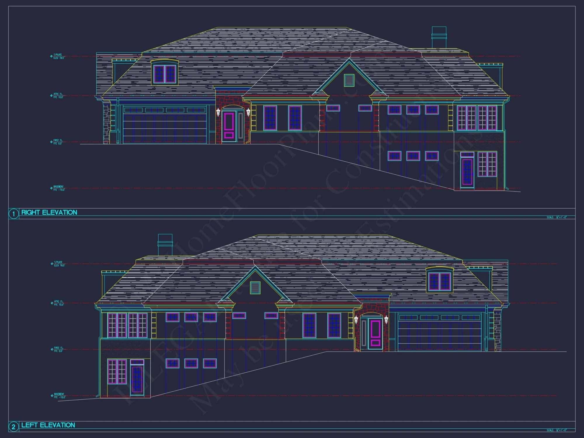 Spacious Duplex Home Plan with 83' x 62' Design and Southern Charm