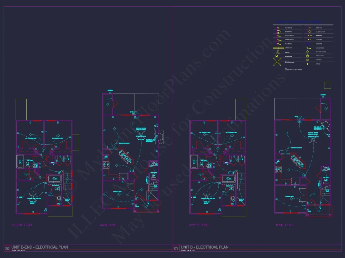 Charming 2-Story 6-Unit Townhome Plan with Craftsman Style & Efficient Layout