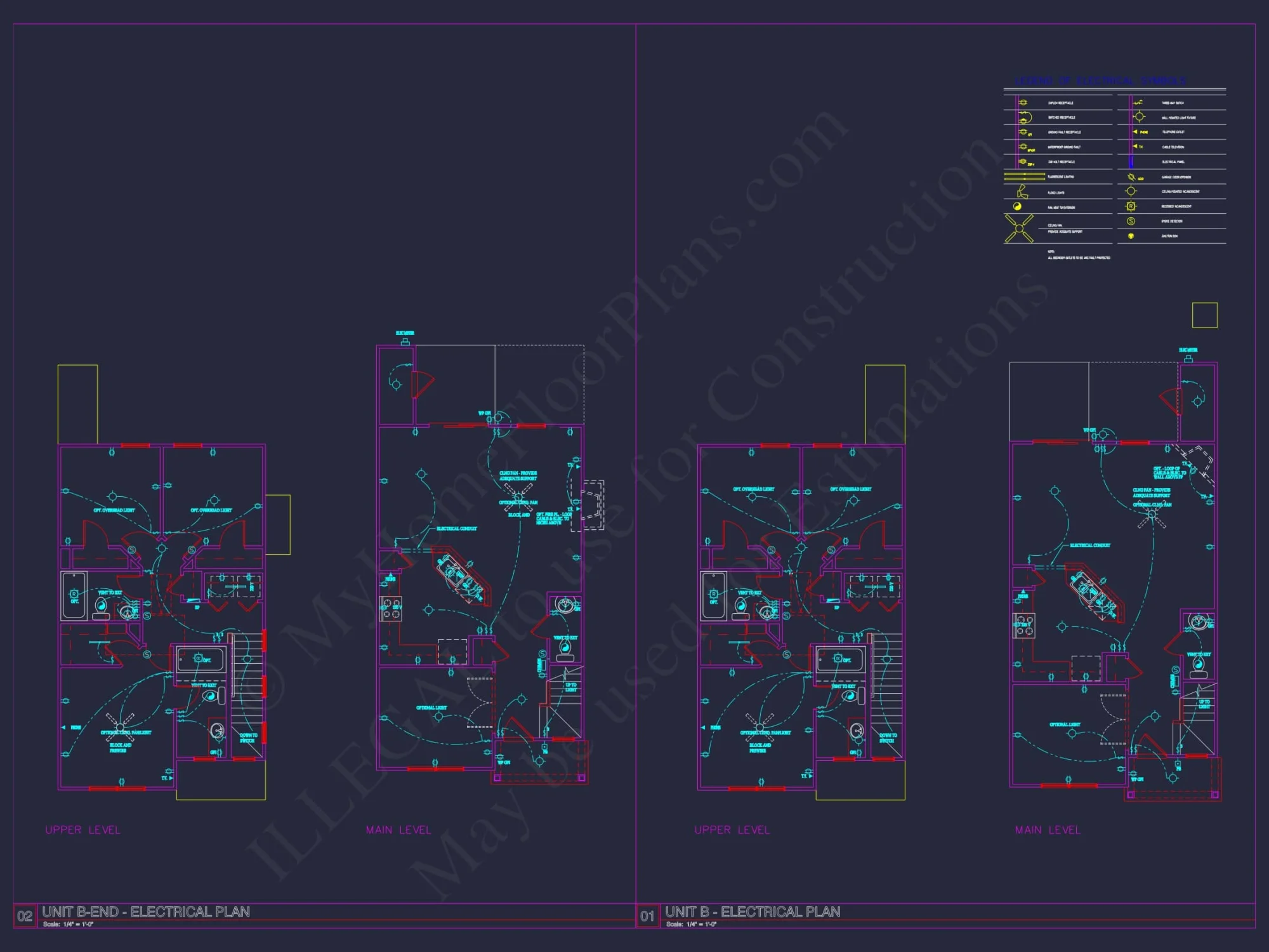 Charming 2-Story 6-Unit Townhome Plan with Craftsman Style & Efficient Layout